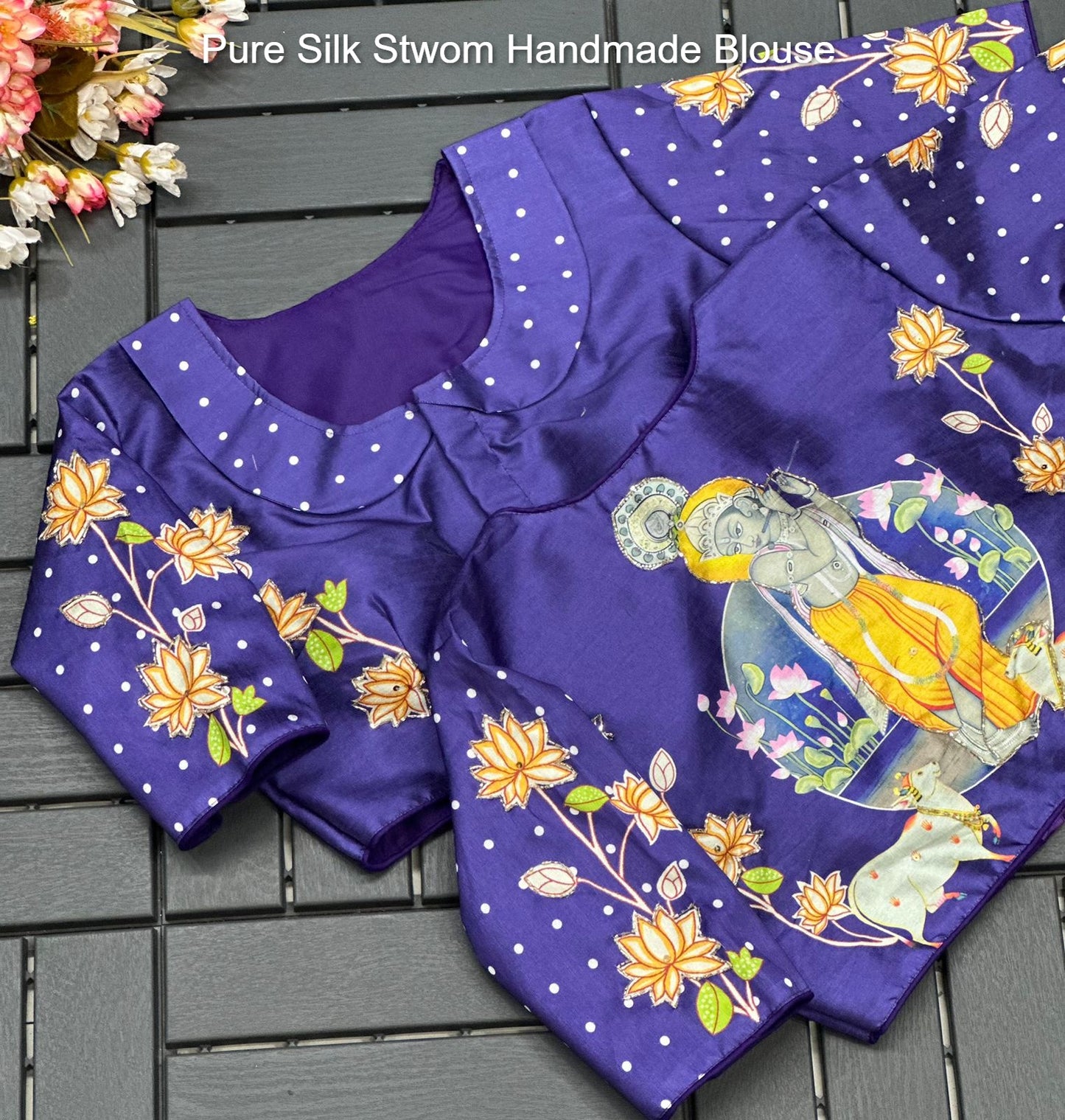 Pure Silk Stwom Handmade Blouse