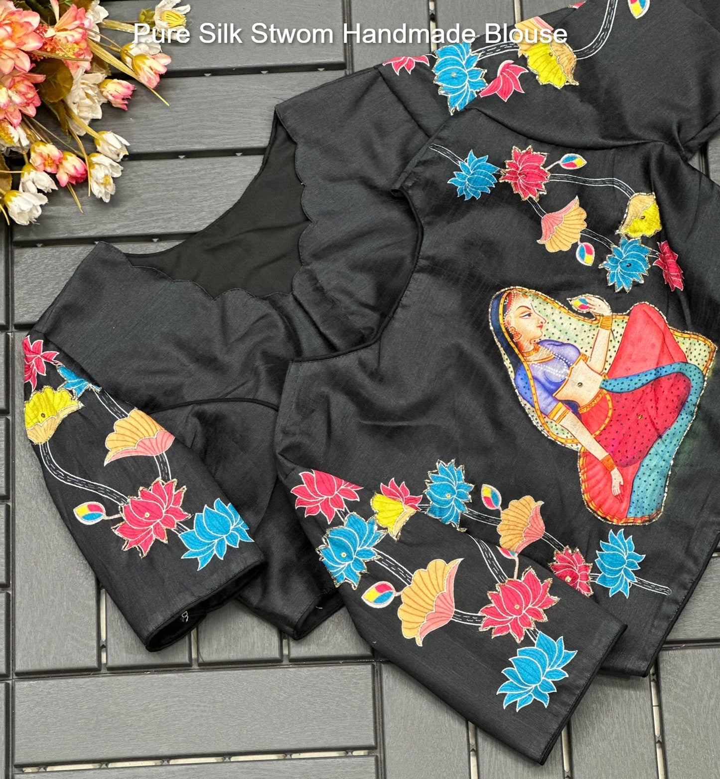 Pure Silk Stwom Handmade Blouse