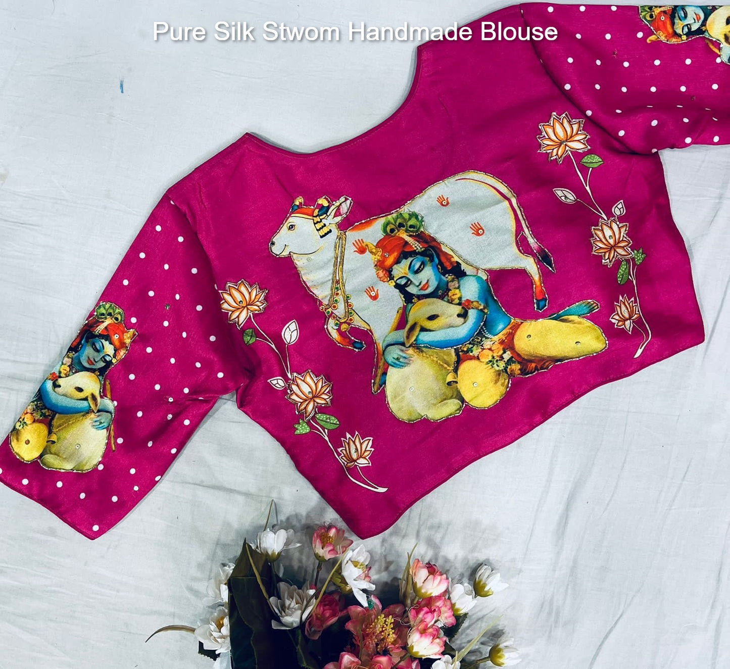 Pure Silk Stwom Handmade Blouse