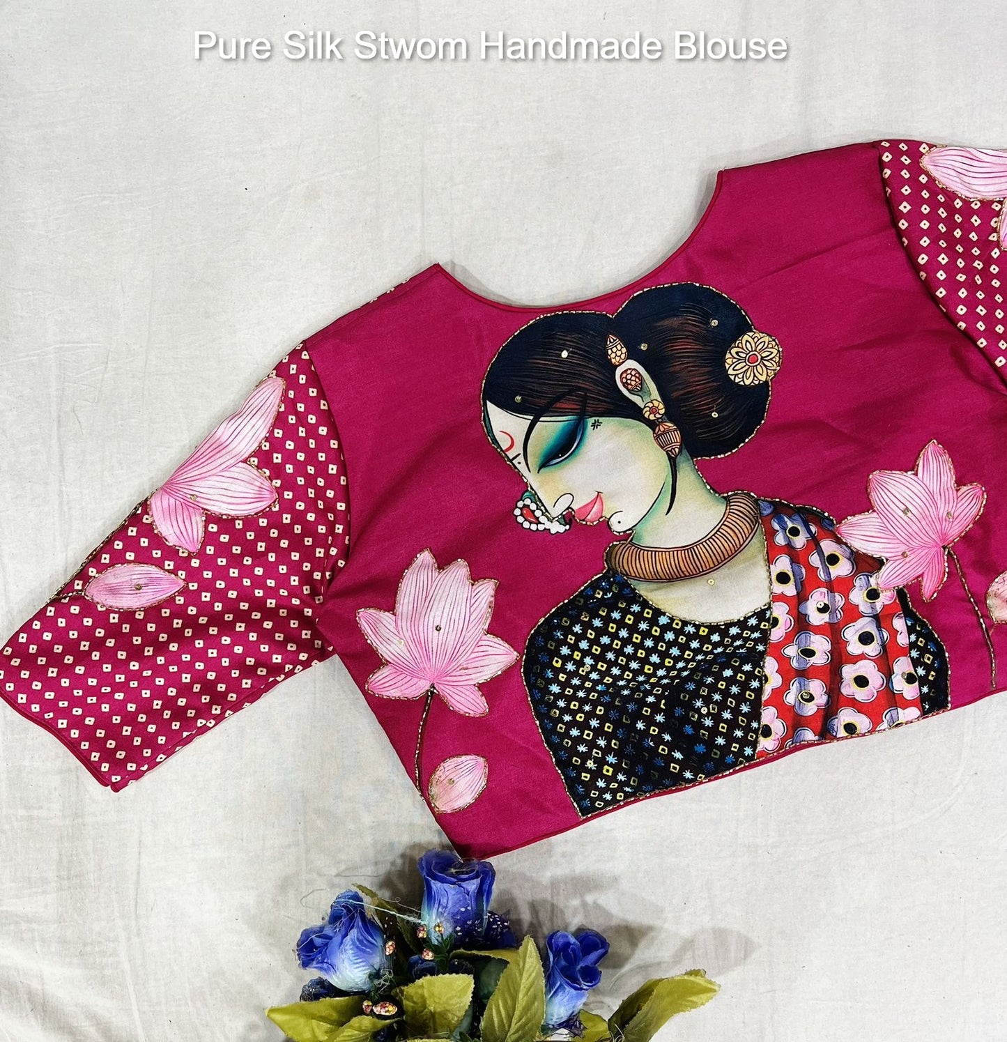 Pure Silk Stwom Handmade Blouse
