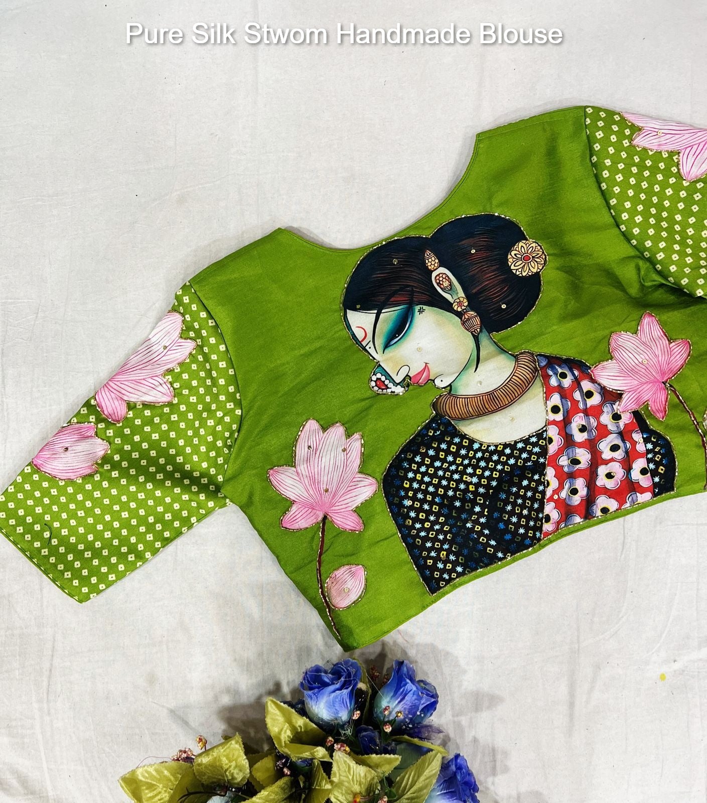 Pure Silk Stwom Handmade Blouse