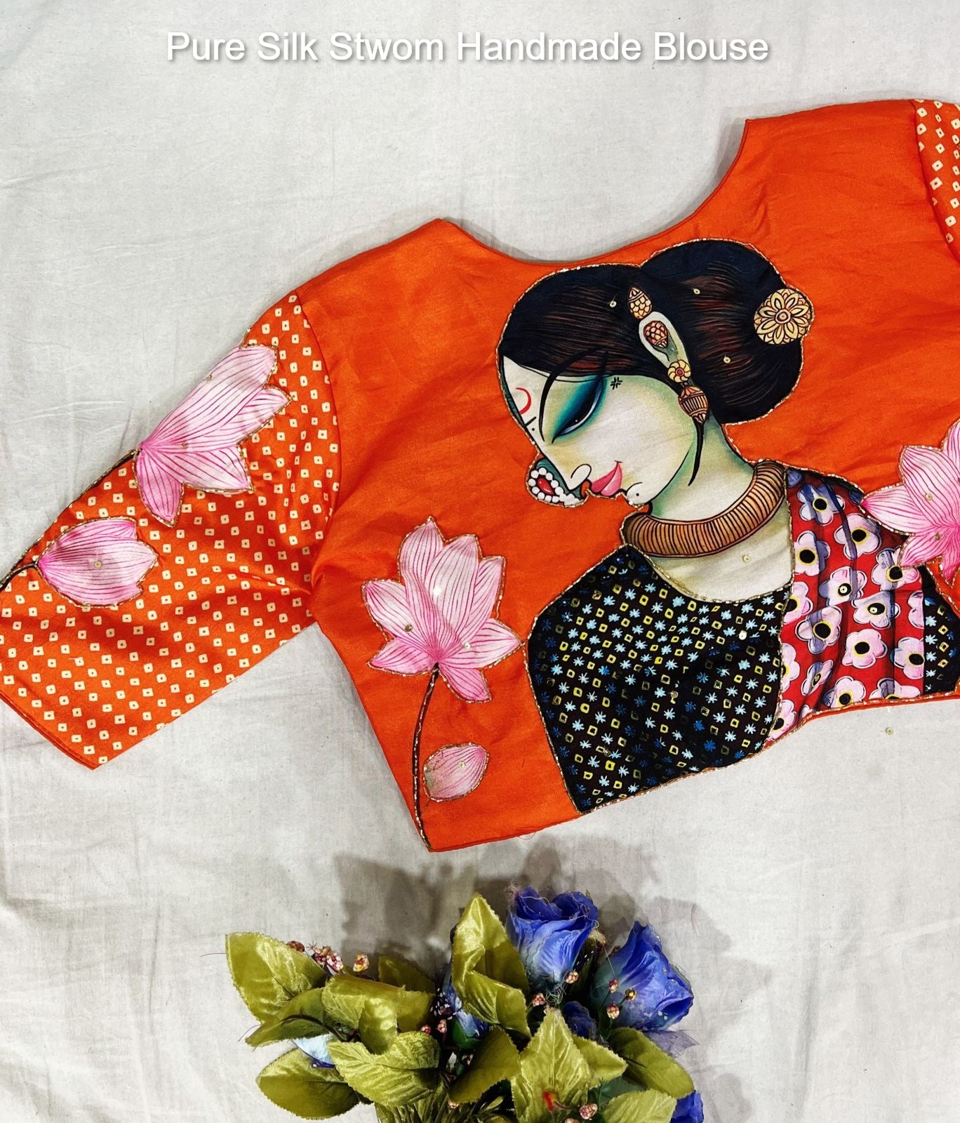 Pure Silk Stwom Handmade Blouse