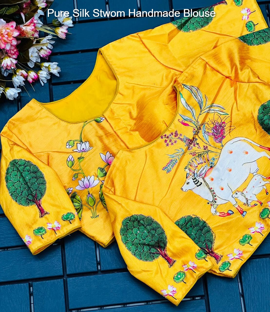 Pure Silk Stwom Handmade Blouse