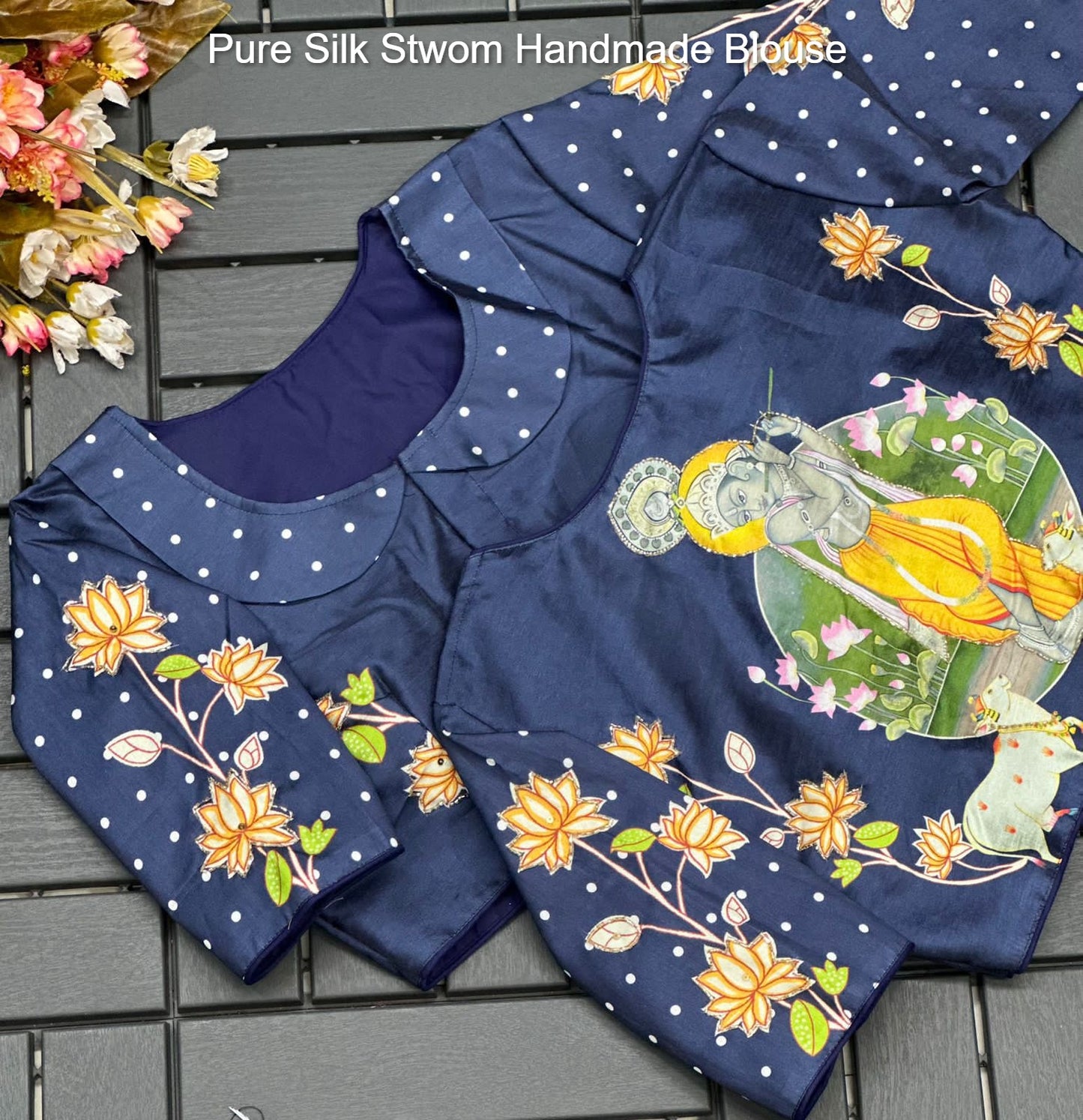 Pure Silk Stwom Handmade Blouse