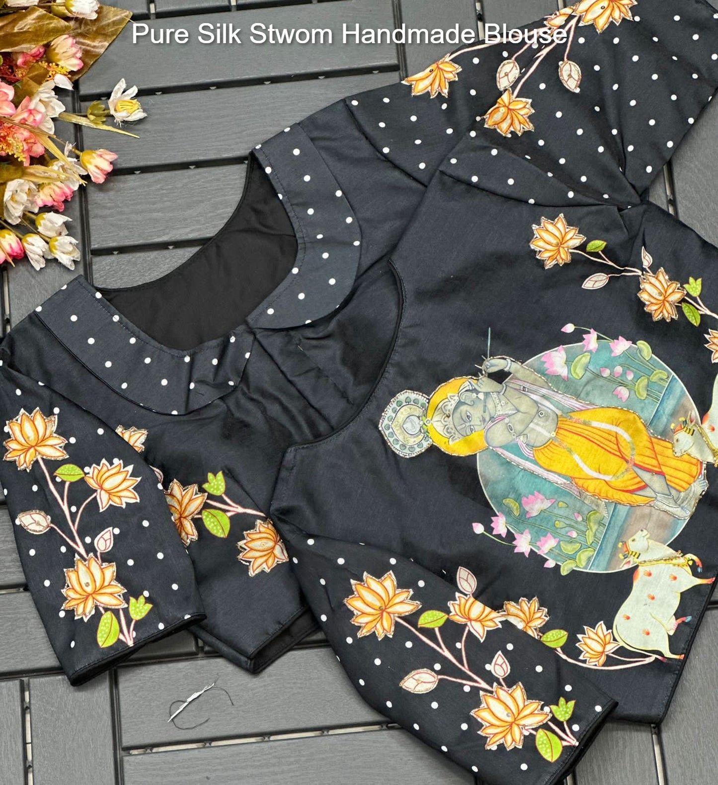 Pure Silk Stwom Handmade Blouse