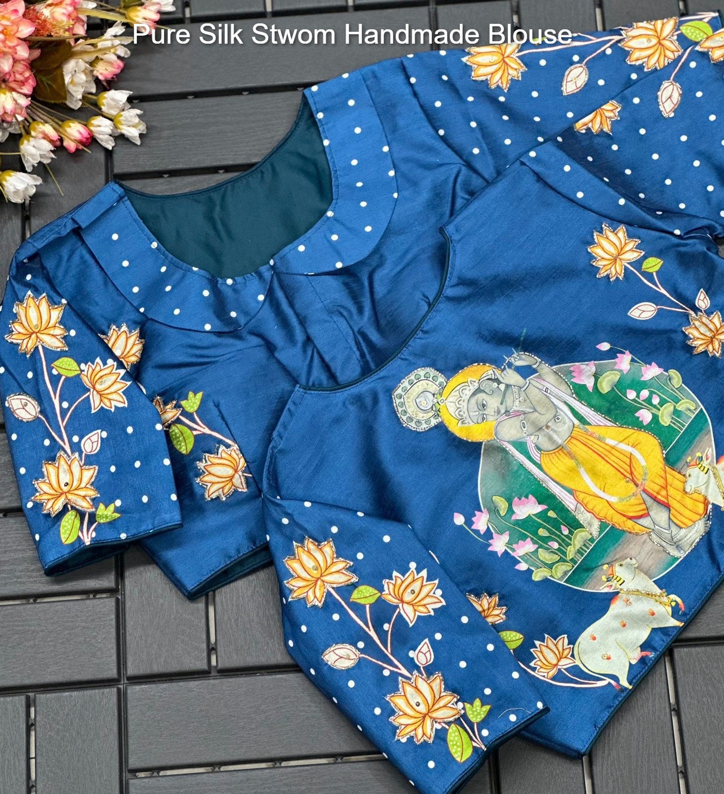 Pure Silk Stwom Handmade Blouse