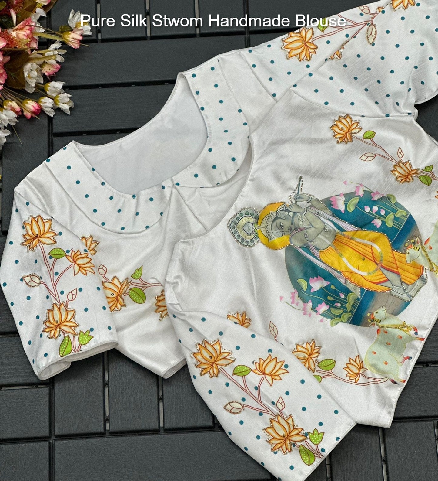 Pure Silk Stwom Handmade Blouse