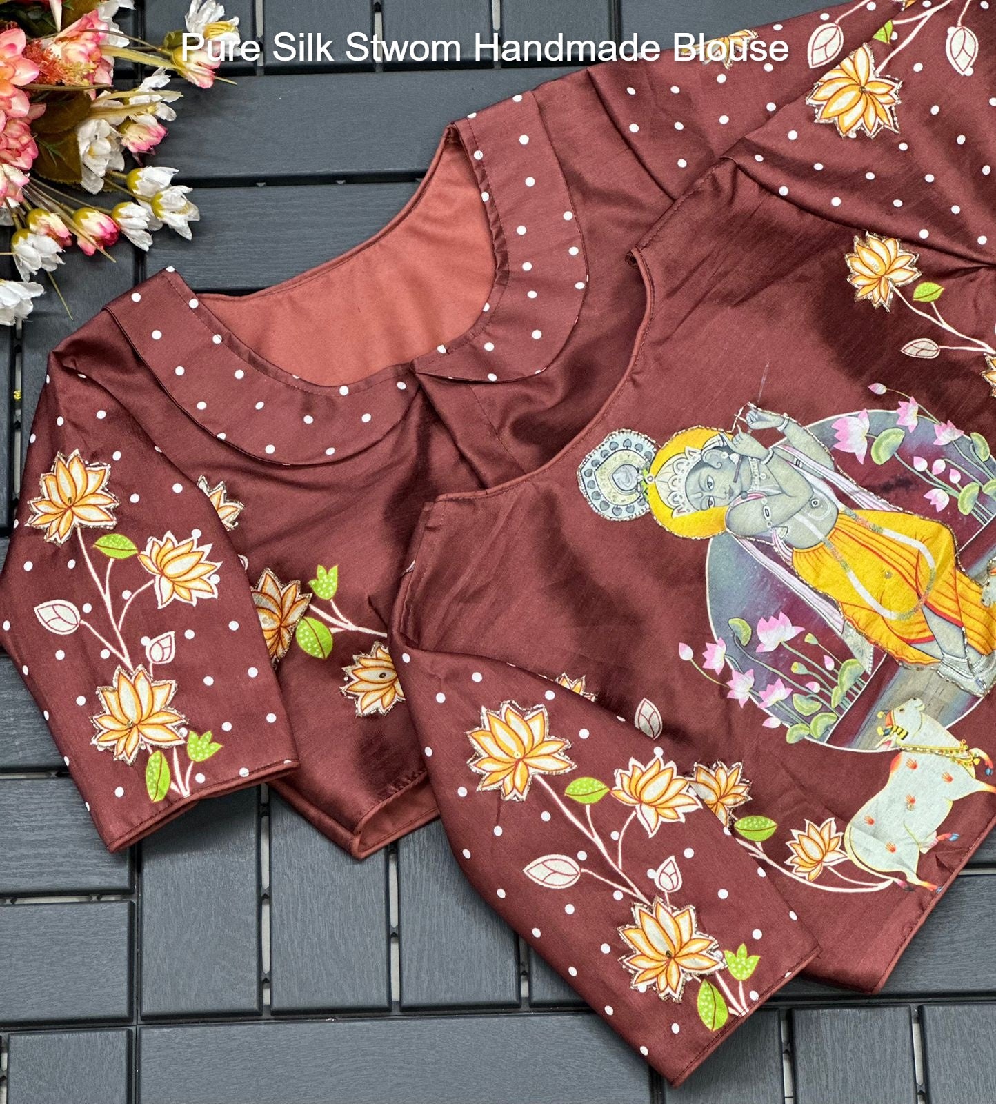 Pure Silk Stwom Handmade Blouse