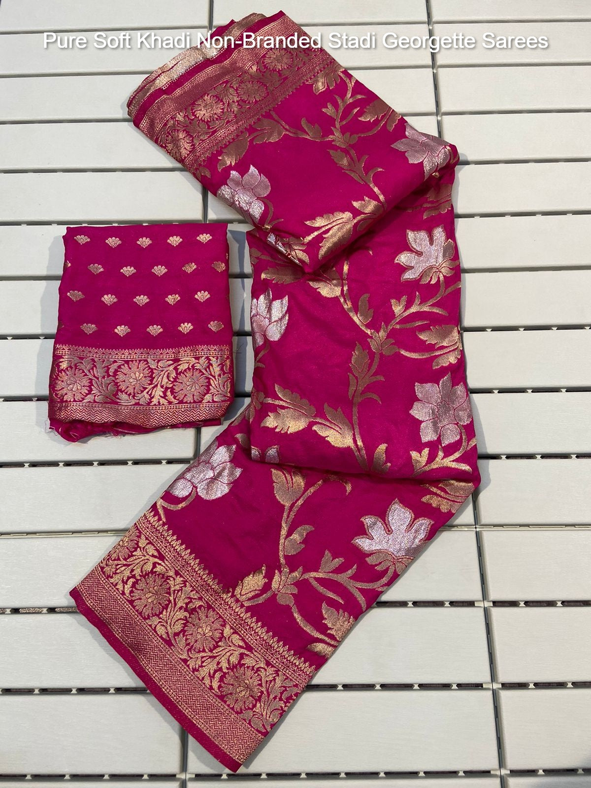 Pure Soft Khadi Non-Branded Stadi Georgette Sarees