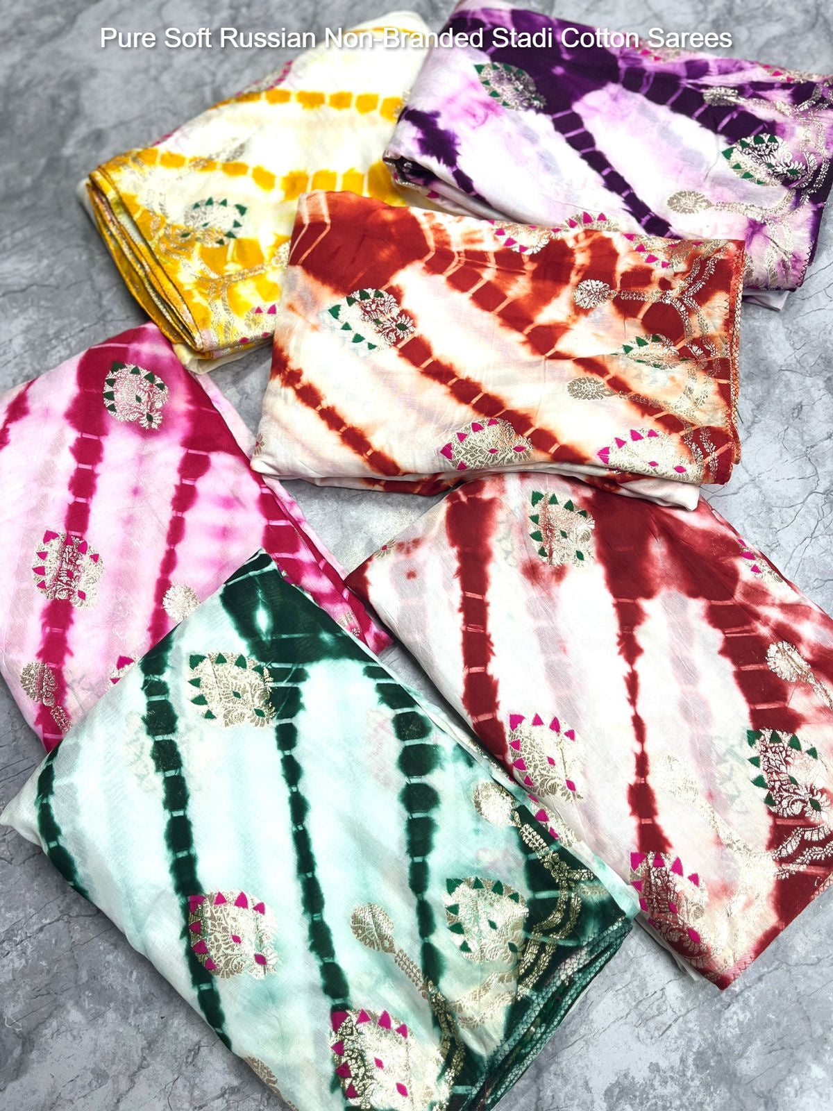 Pure Soft Russian Non-Branded Stadi Cotton Sarees