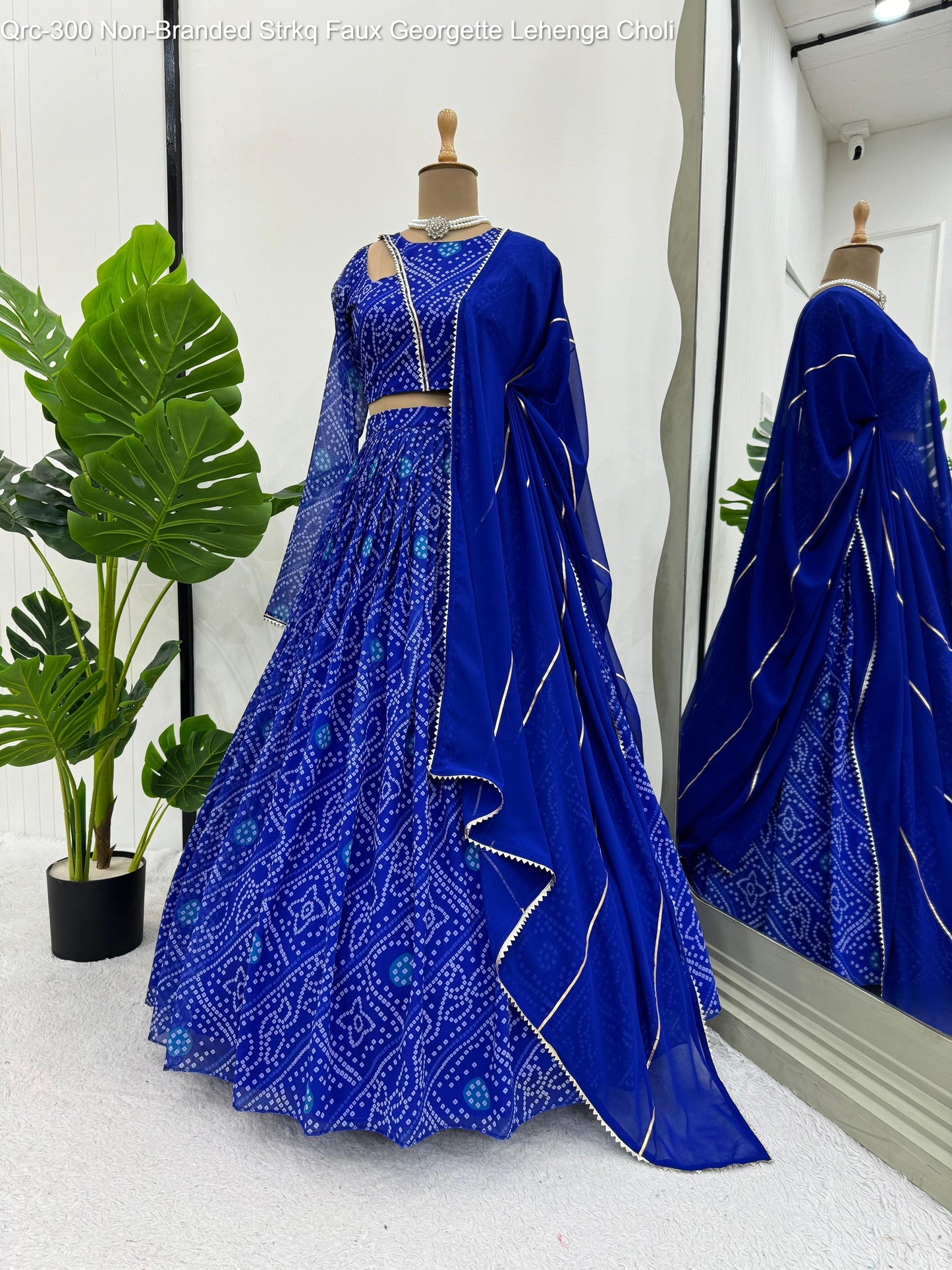 Qrc-300 Non-Branded Strkq Faux Georgette Lehenga Choli