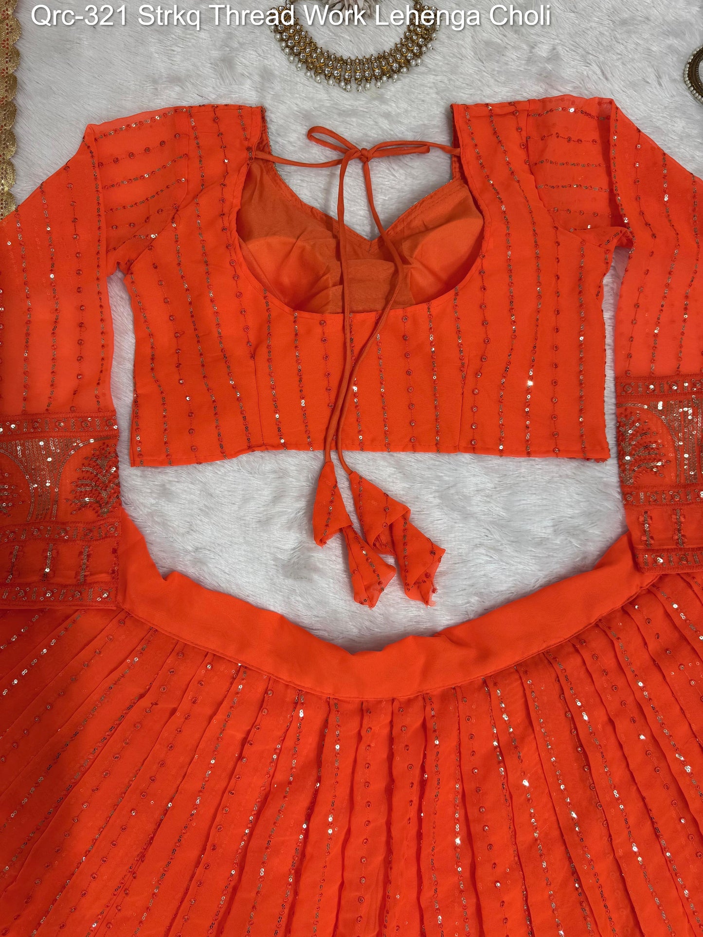 Qrc-321 Strkq Thread Work Lehenga Choli