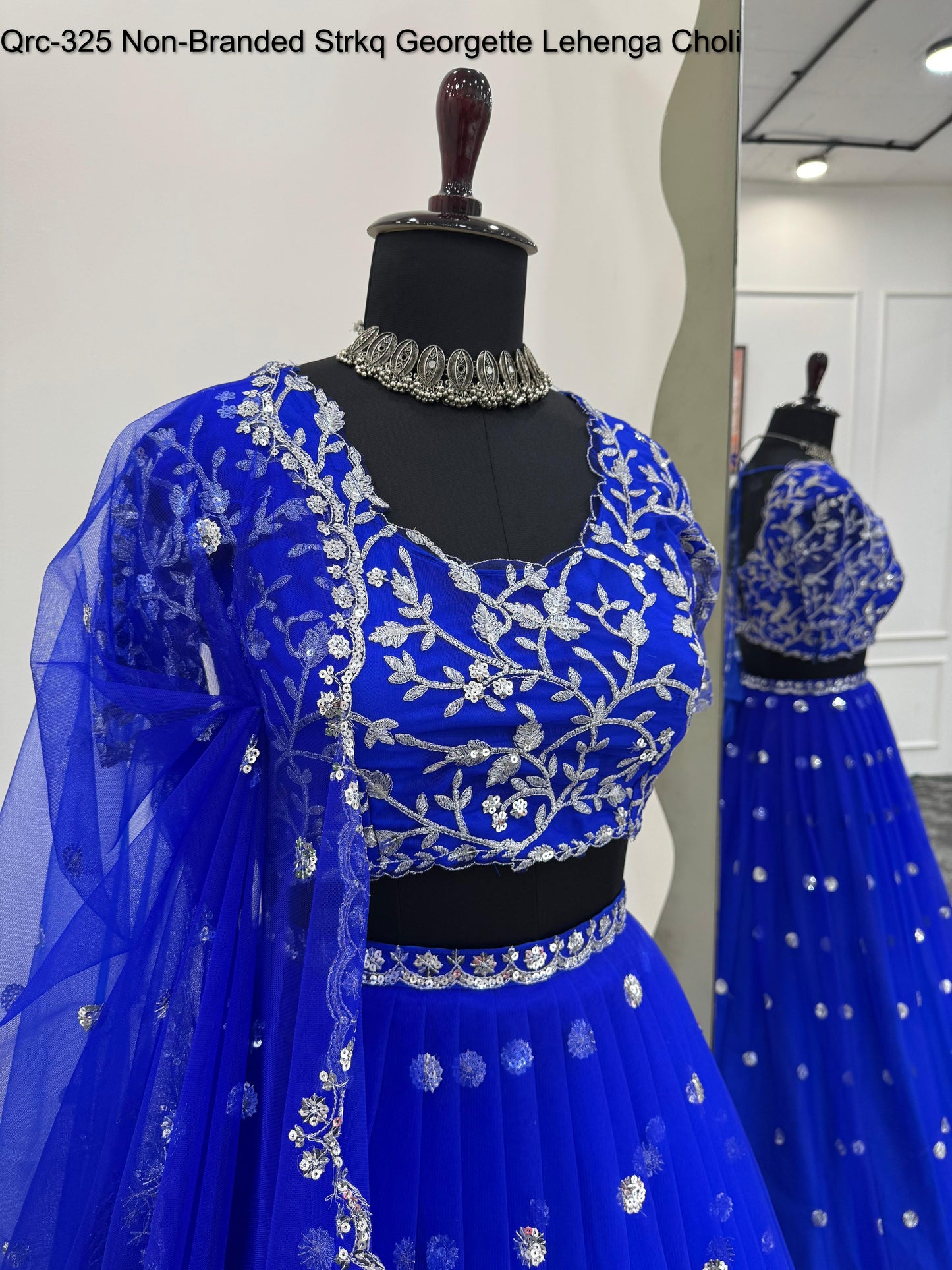 Qrc-325 Non-Branded Strkq Georgette Lehenga Choli