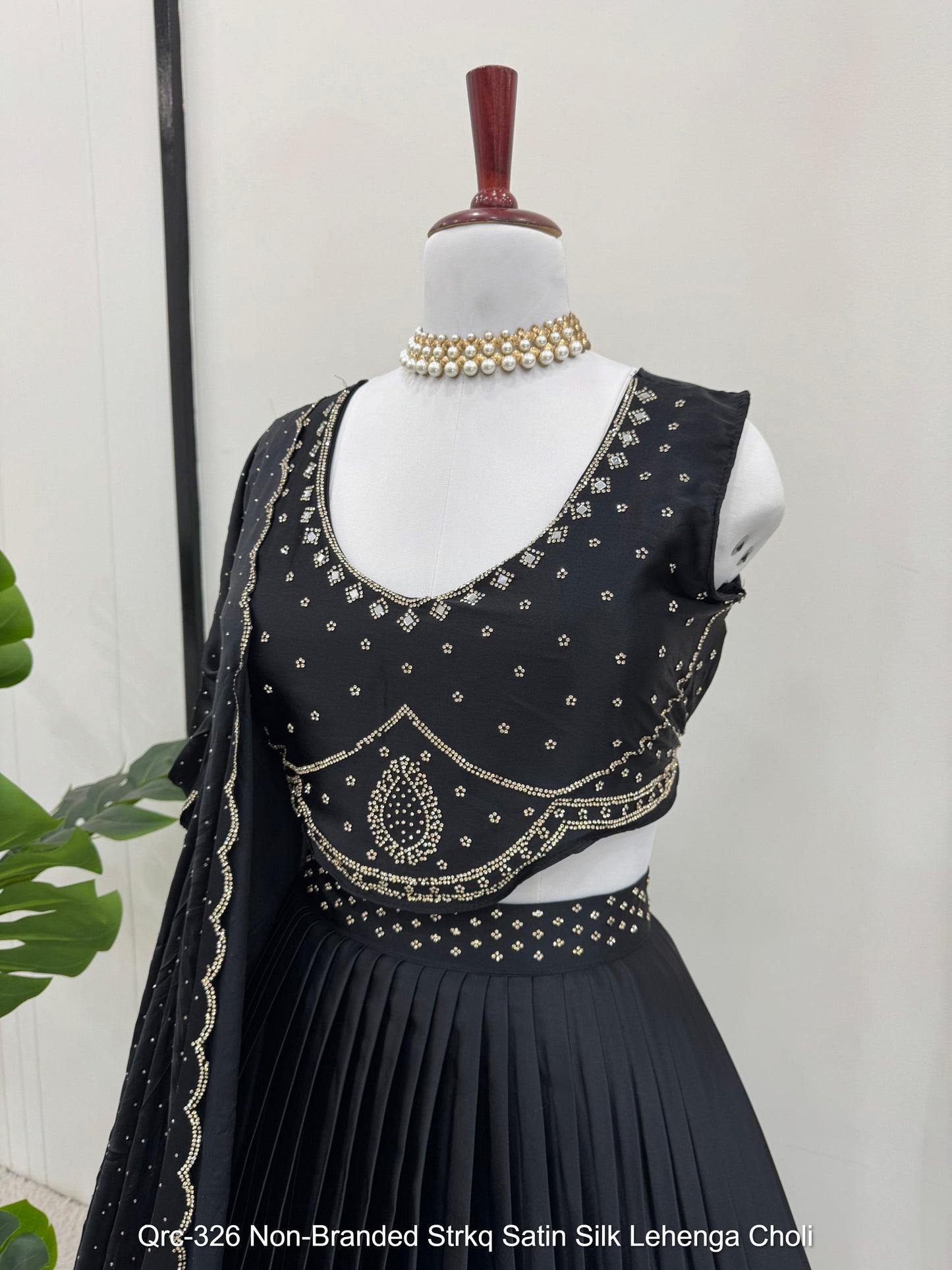 Qrc-326 Non-Branded Strkq Satin Silk Lehenga Choli