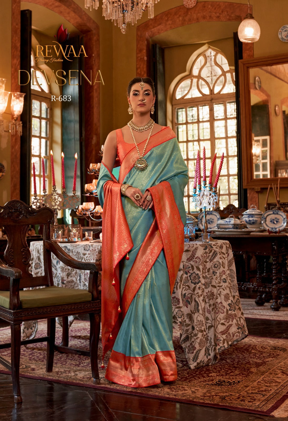 R-683 Devsena Rewaa Silk Sarees