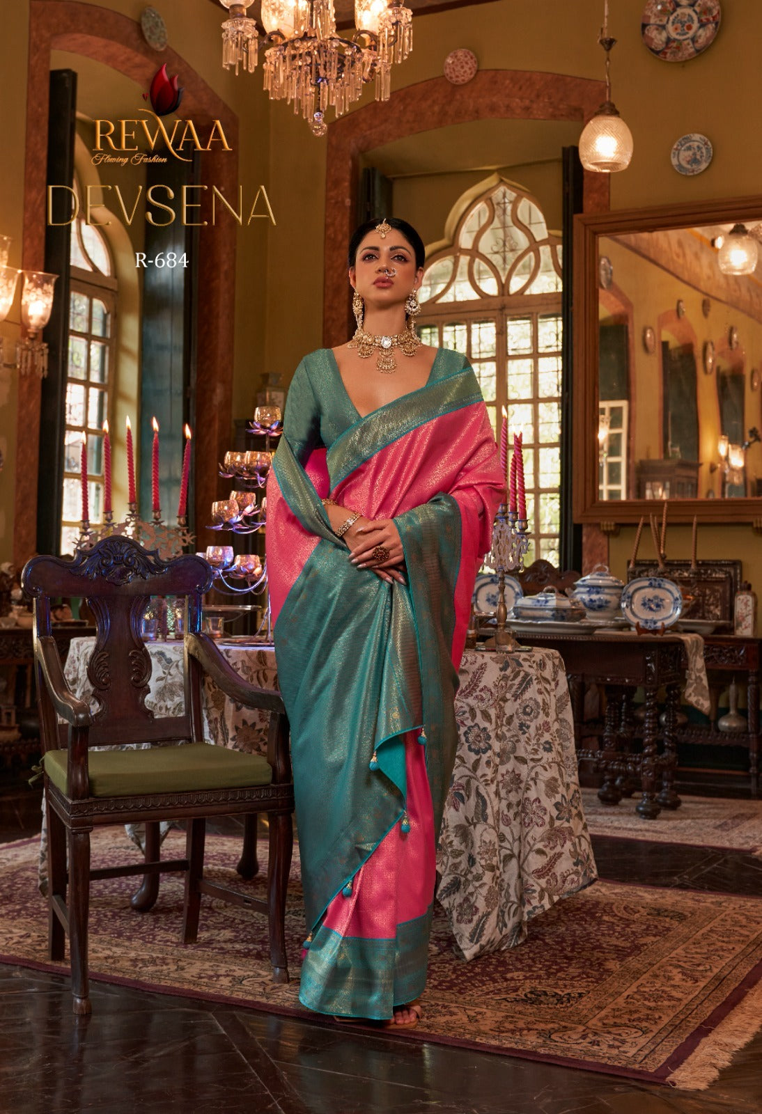 R-684 Devsena Rewaa Silk Sarees
