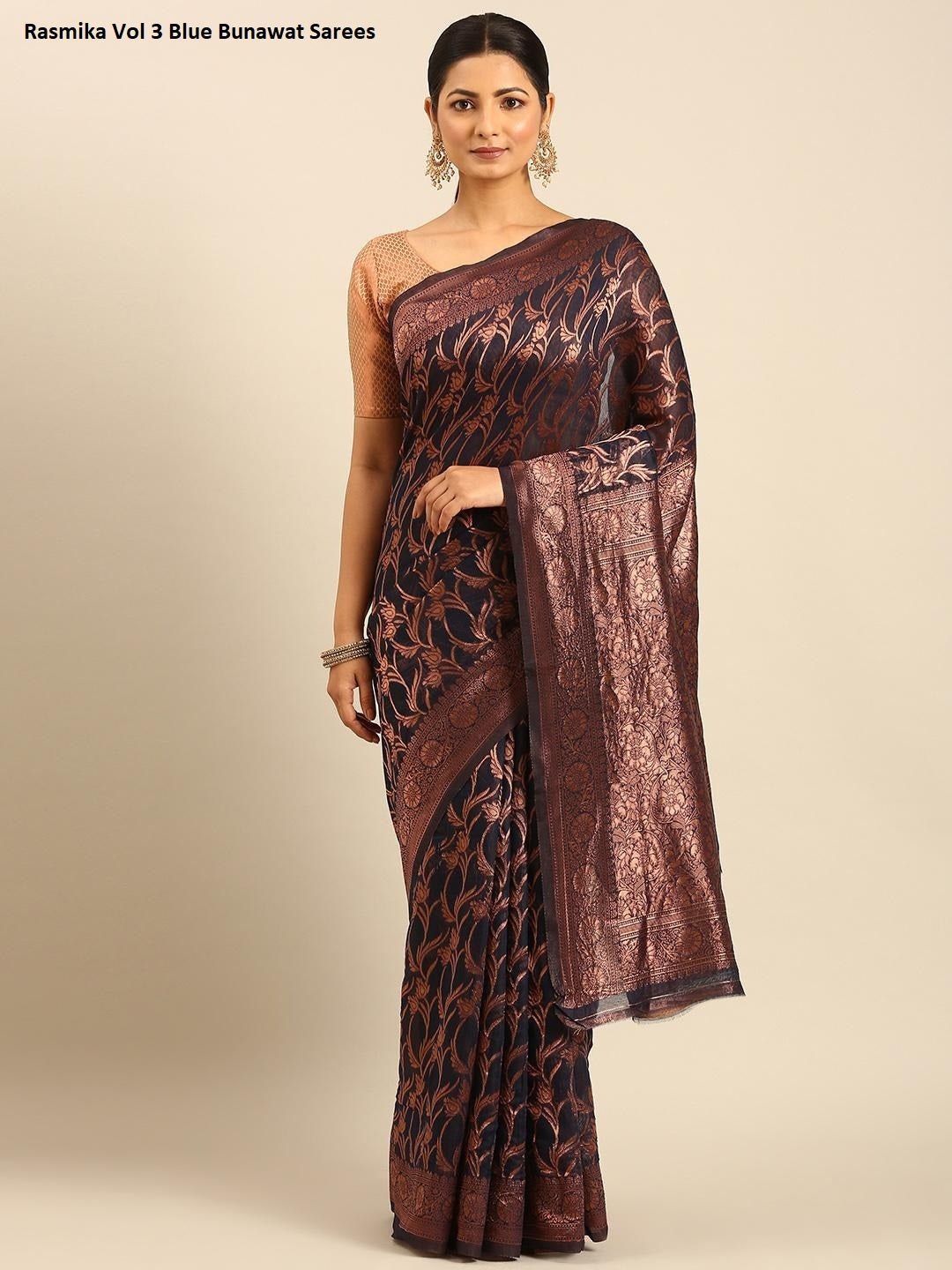 Rasmika Vol 3 Blue Bunawat Sarees