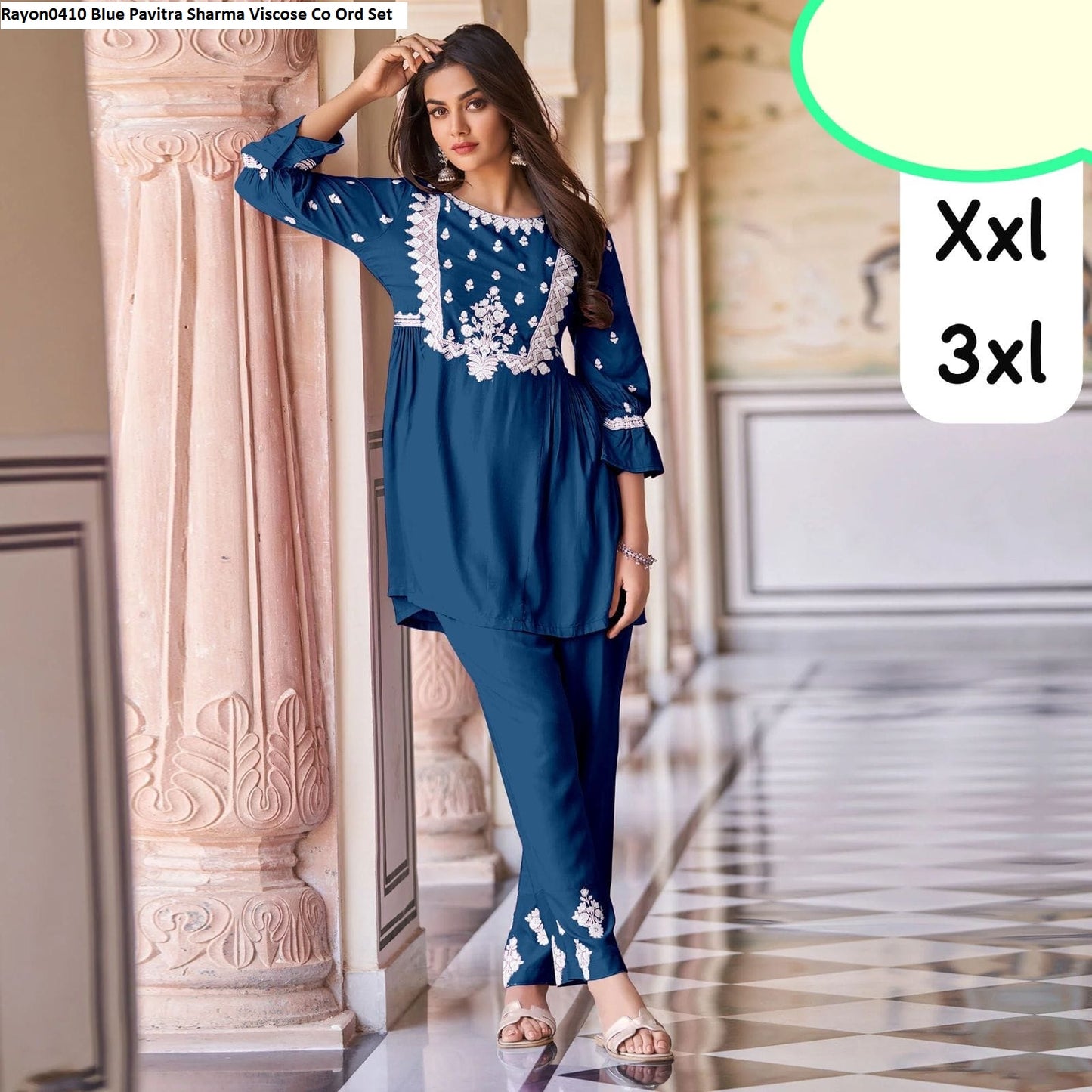 Rayon0410 Valley Green Pavitra Sharma Viscose Co Ord Set