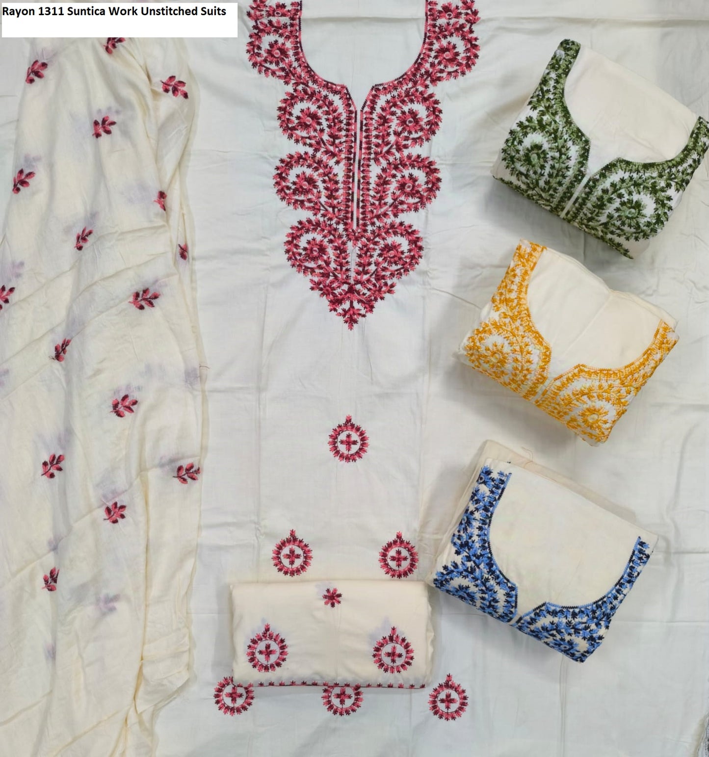 Rayon 1311 Suntica Work Unstitched Suits