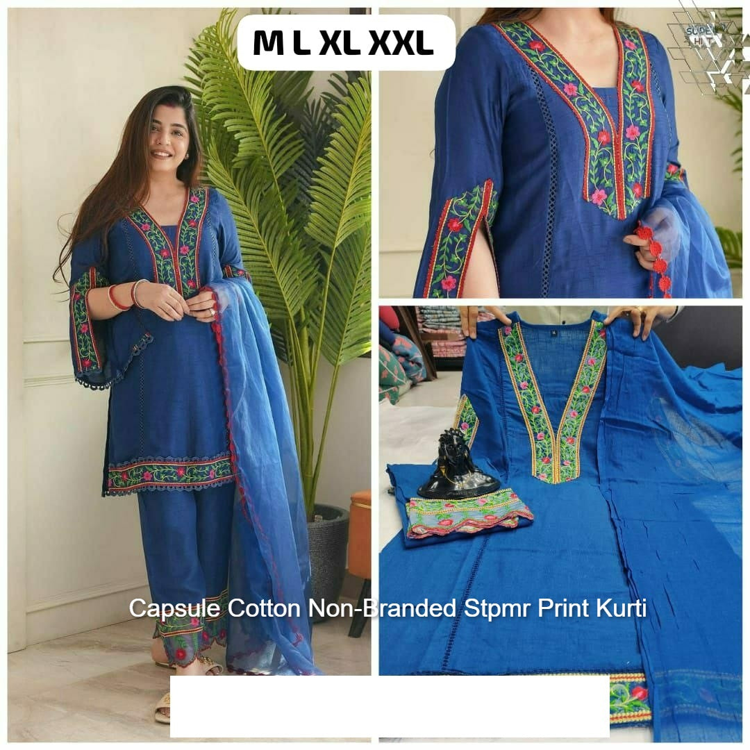 Rayon Slub Non-Branded Stscc Cotton Readymade Suits