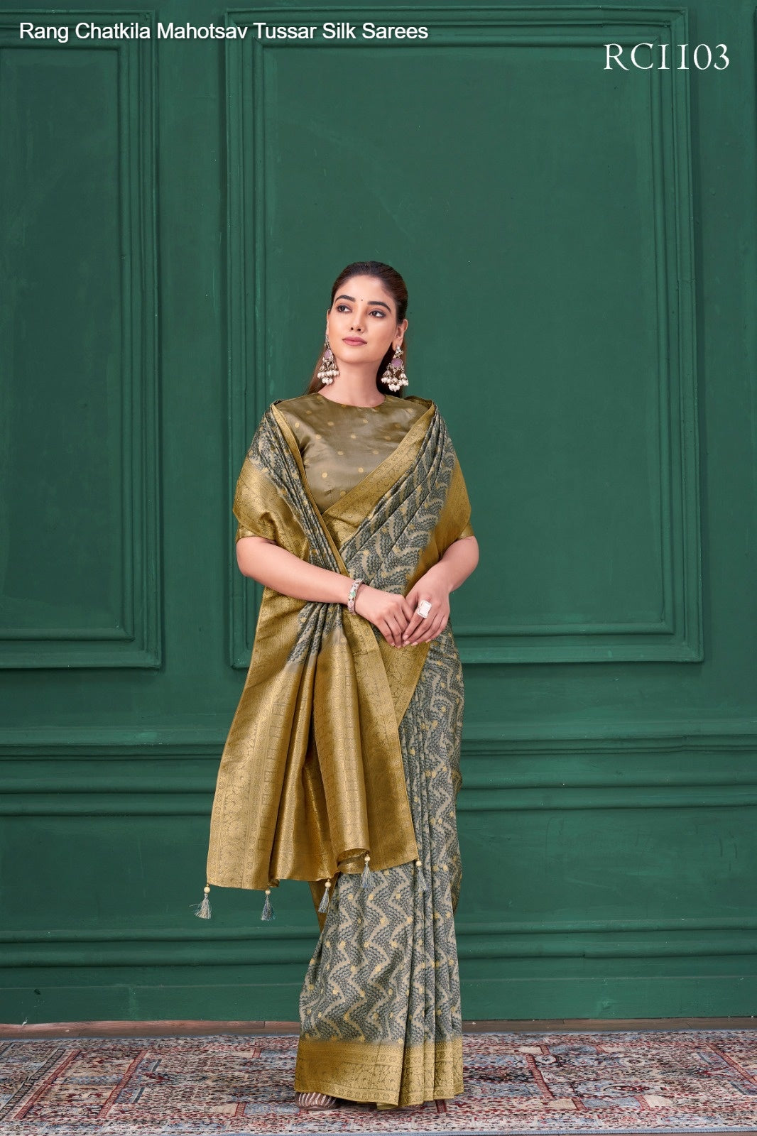 Rc1103 Rang Chatkila Mahotsav Tussar Silk Sarees
