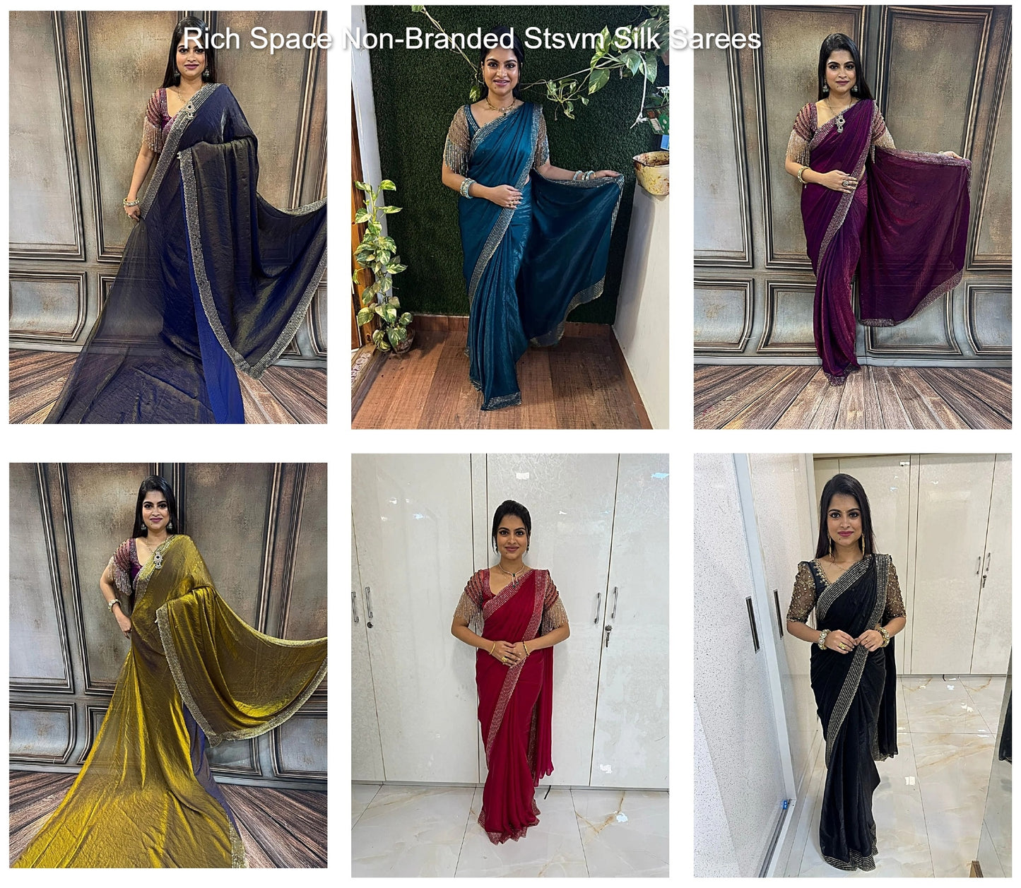 Rich Space Non-Branded Stsvm Silk Sarees