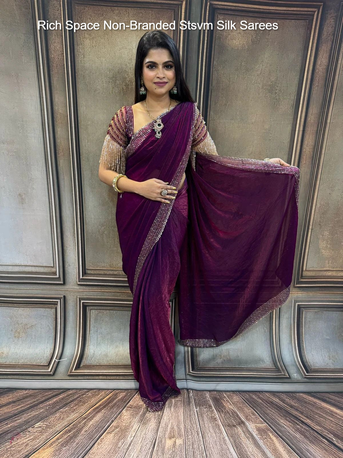 Rich Space Non-Branded Stsvm Silk Sarees