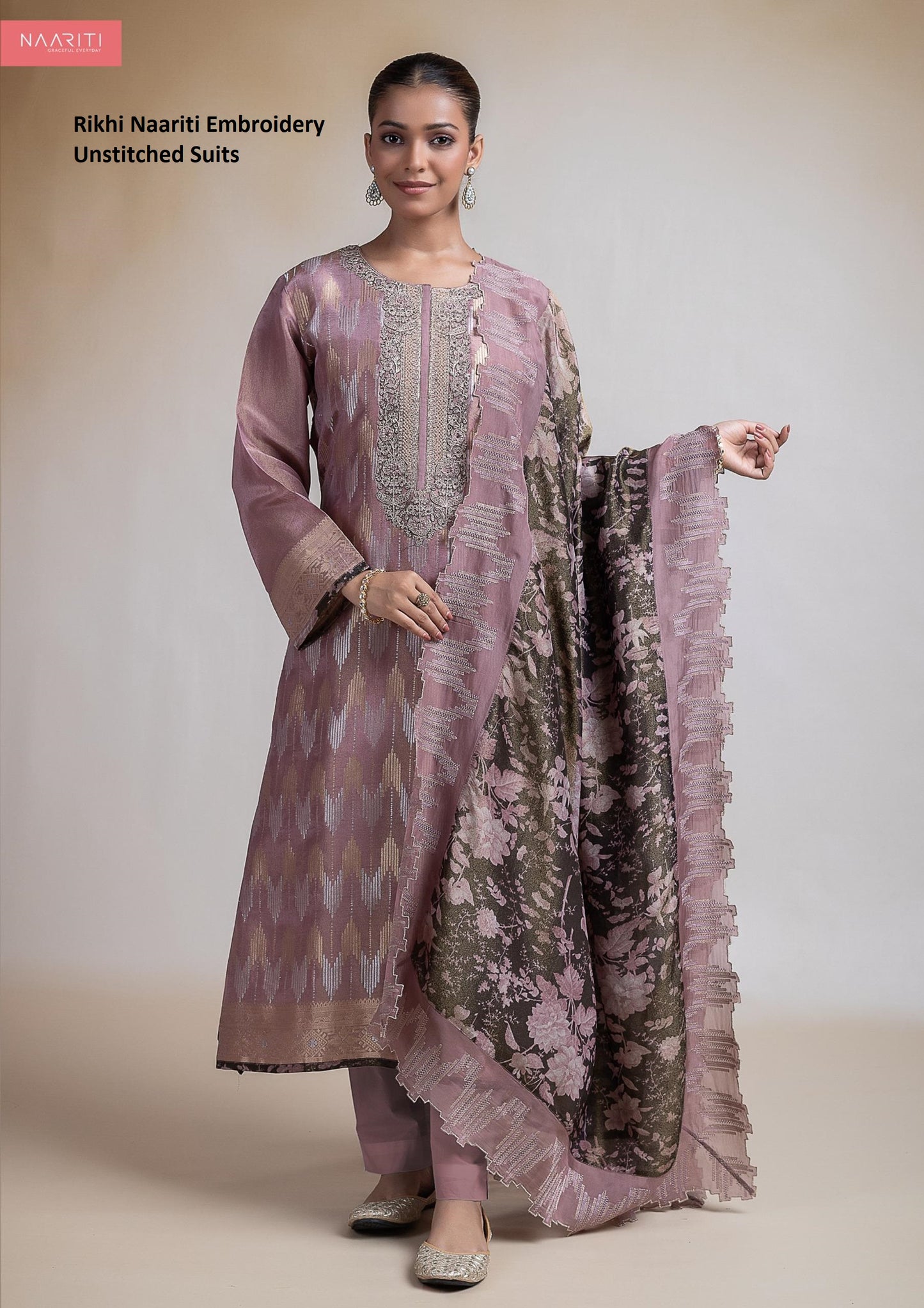 Rikhi Naariti Embroidery Unstitched Suits