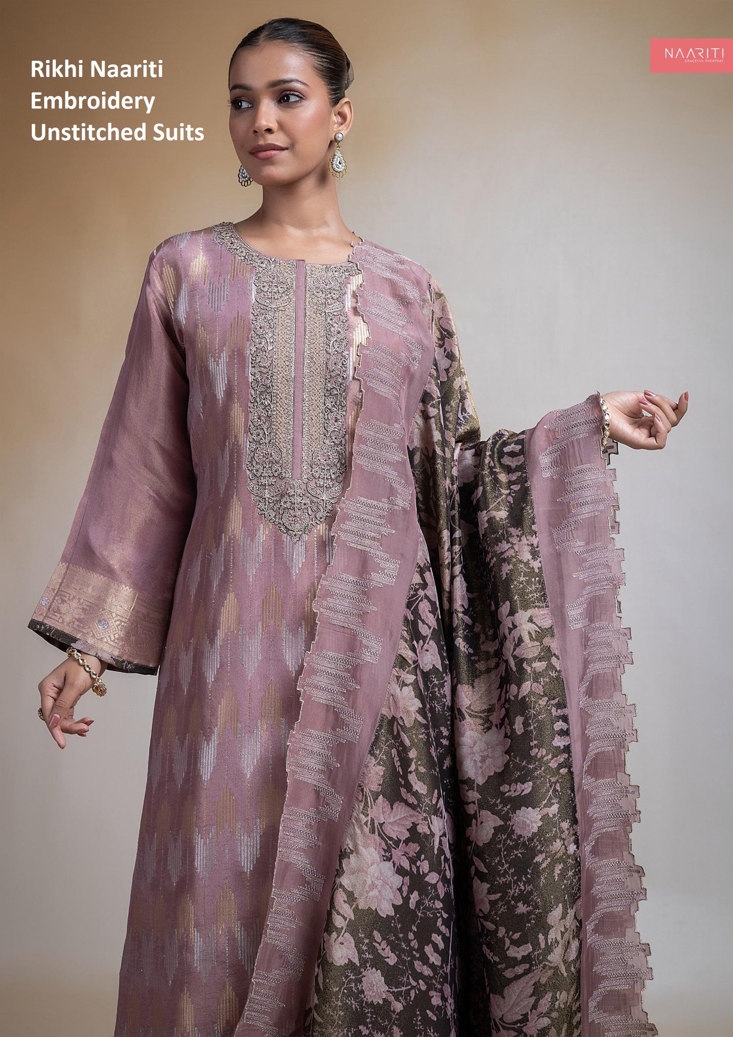 Rikhi Naariti Embroidery Unstitched Suits