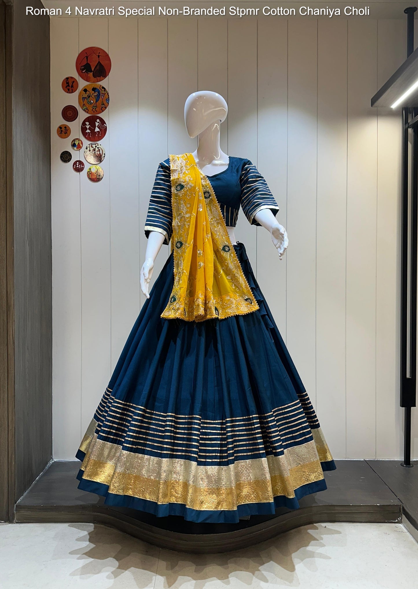 Roman 4 Navratri Special Non-Branded Stpmr Cotton Chaniya Choli