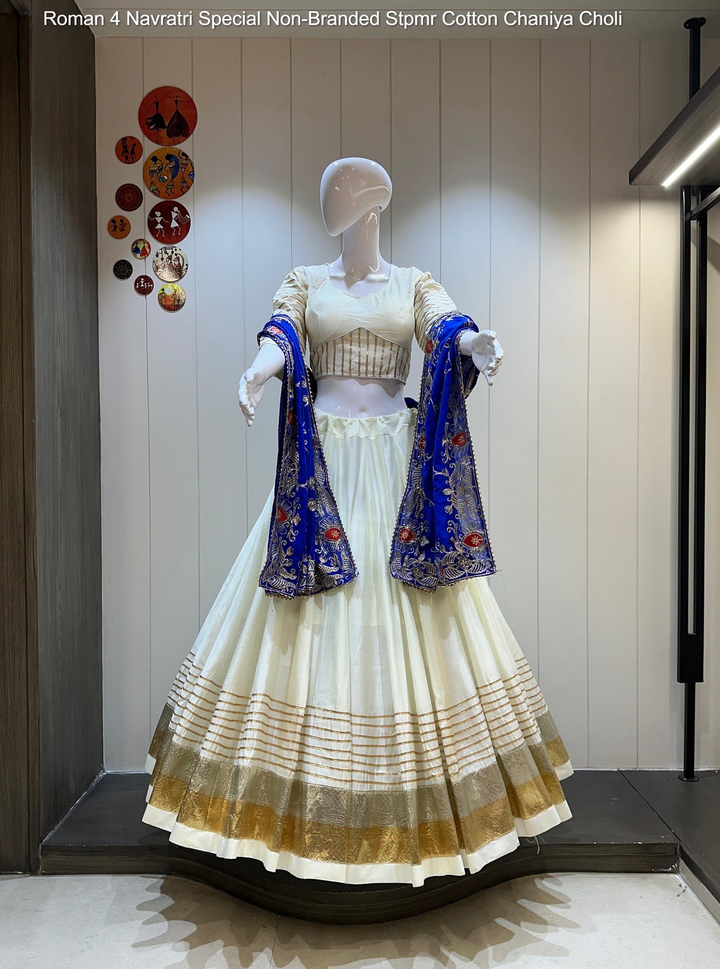 Roman 4 Navratri Special Non-Branded Stpmr Cotton Chaniya Choli