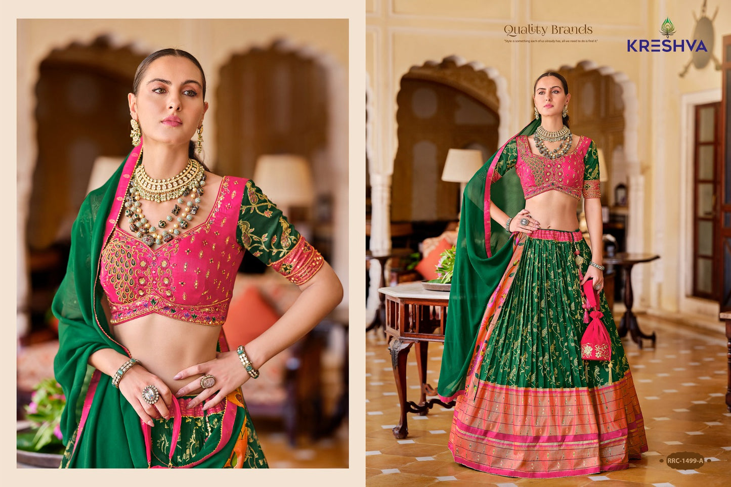 Rrc-1499A Vamika Kreshva Print Lehenga Choli