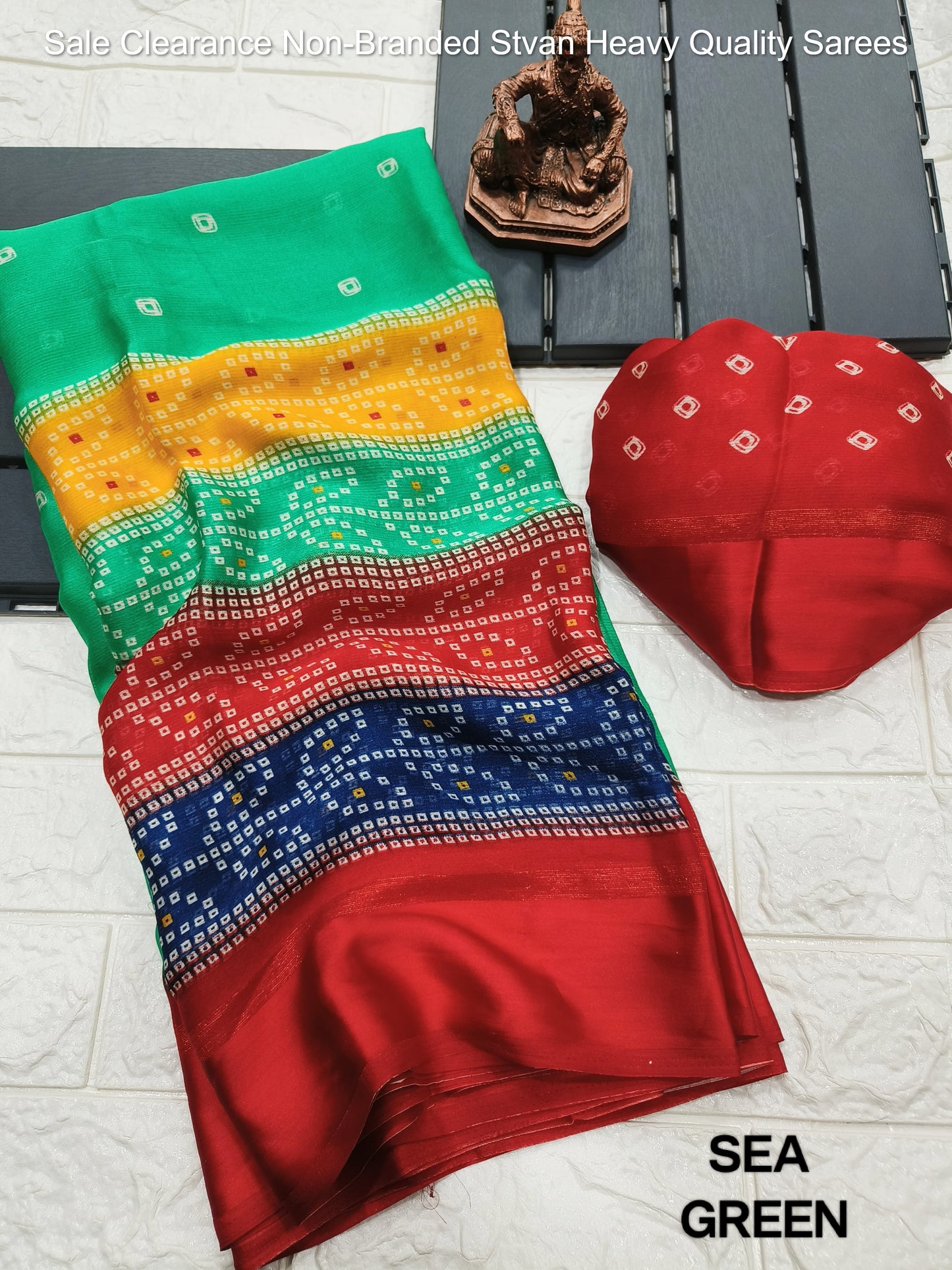 Sale Clearance Non-Branded Stvan Heavy Quality Sarees
