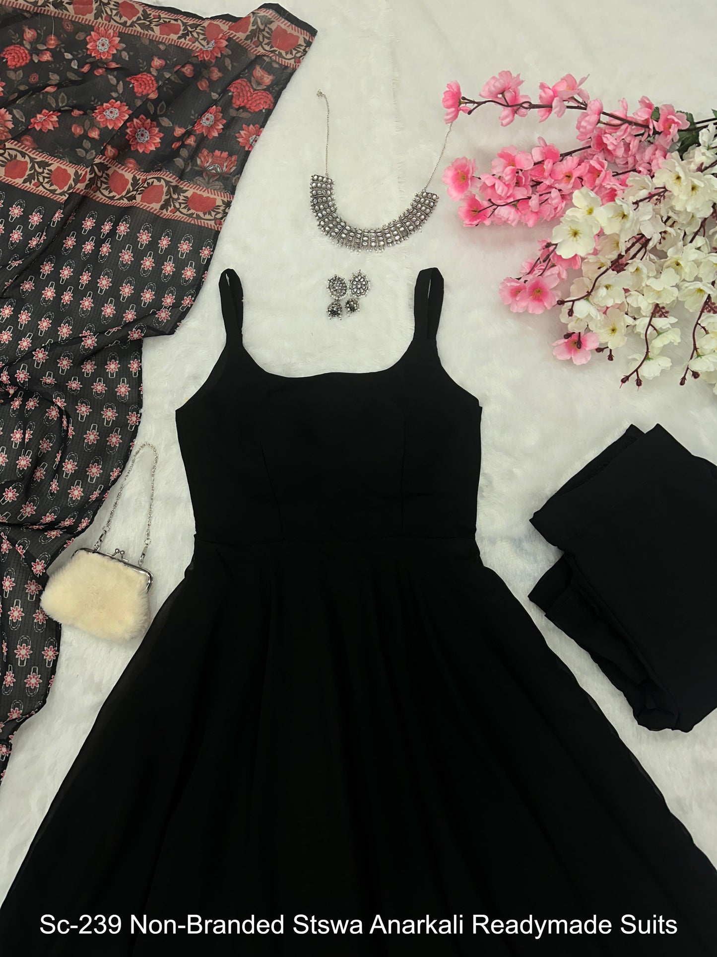 Sc-239 Non-Branded Stswa Anarkali Readymade Suits