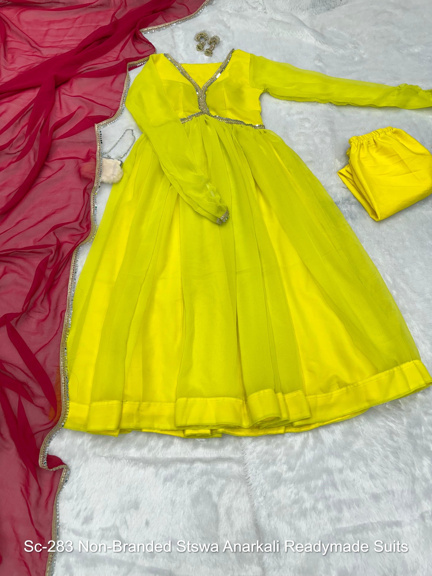 Sc-283 Non-Branded Stswa Anarkali Readymade Suits