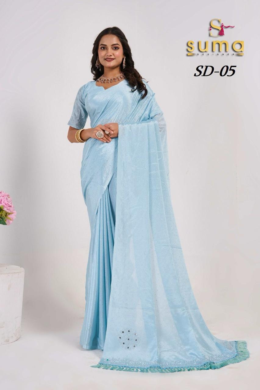 Sd-05 Suma Designer Mirror Work Sarees