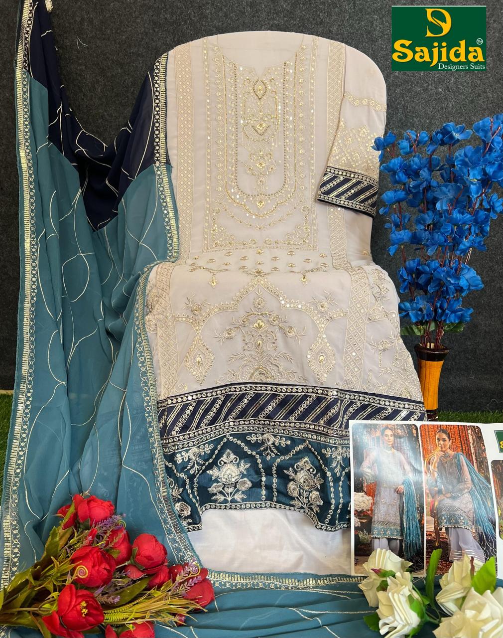 Sd-1011 Alaya 2 Sajida Georgette Pakistani Salwar Suits