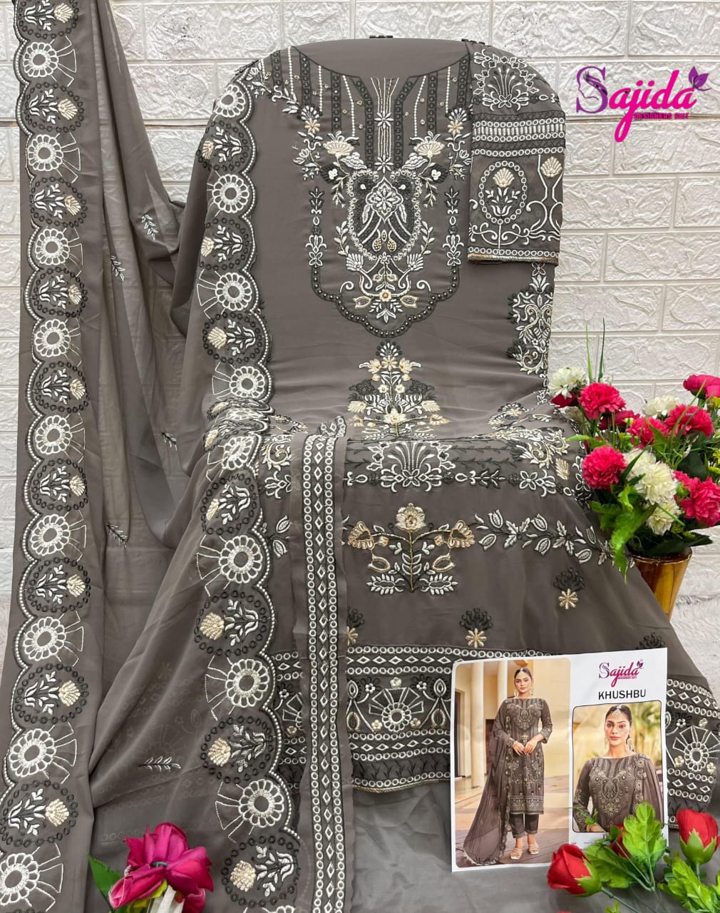 Sd-1030 Khushbu Sajida Georgette Pakistani Salwar Suits