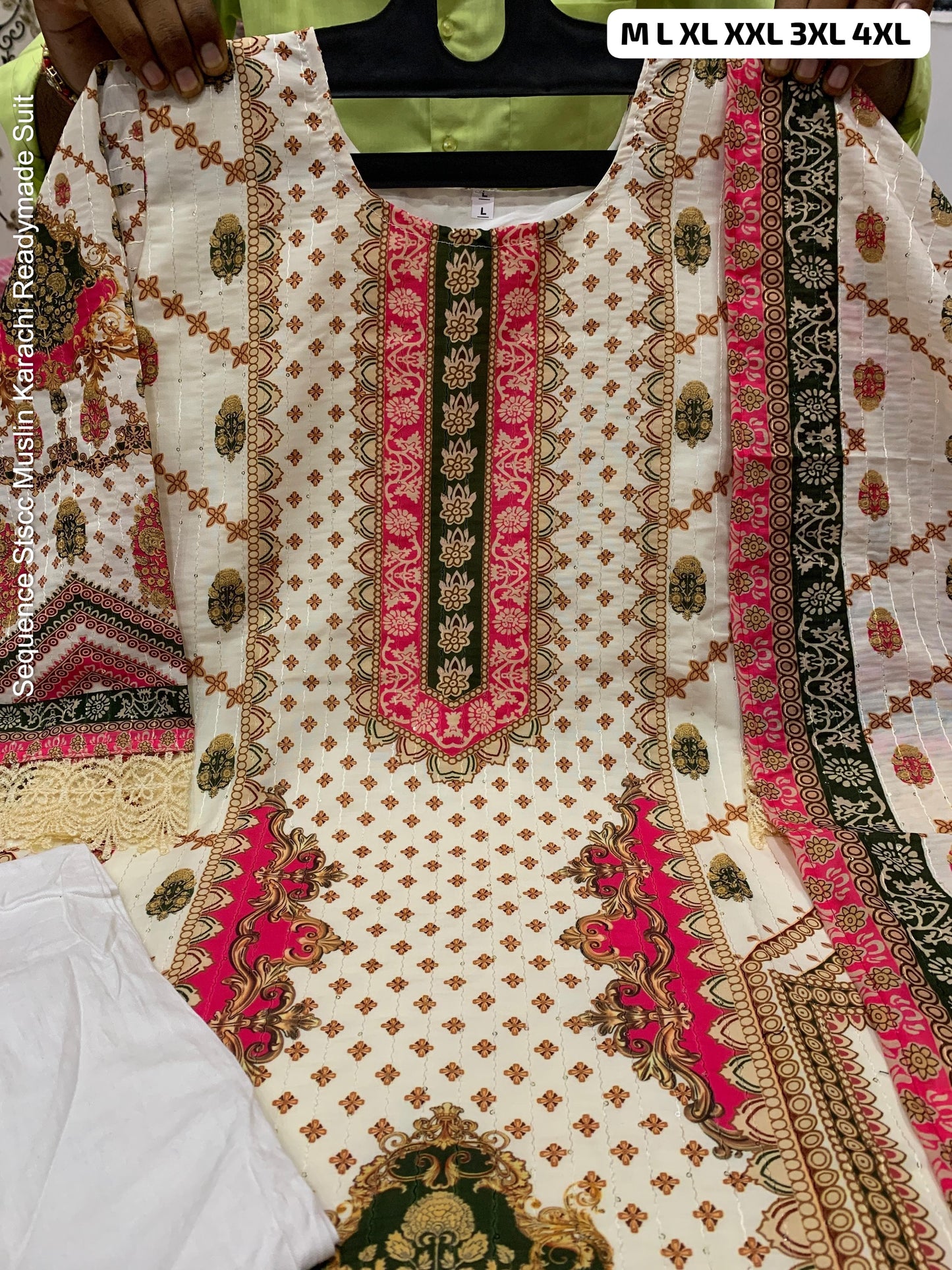 Sequence Stscc Muslin Karachi Readymade Suit