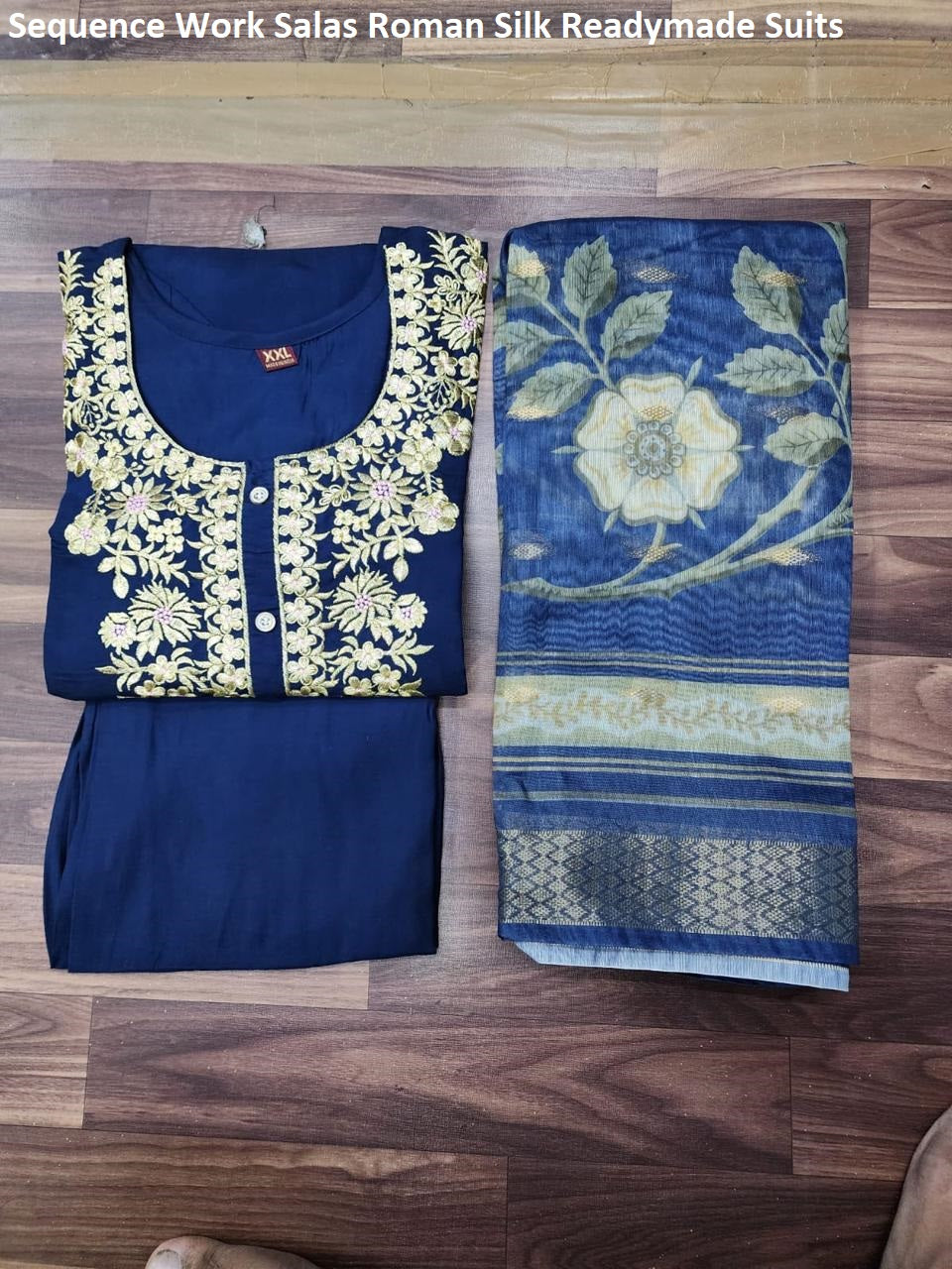 Sequence Work Salas Roman Silk Readymade Suits