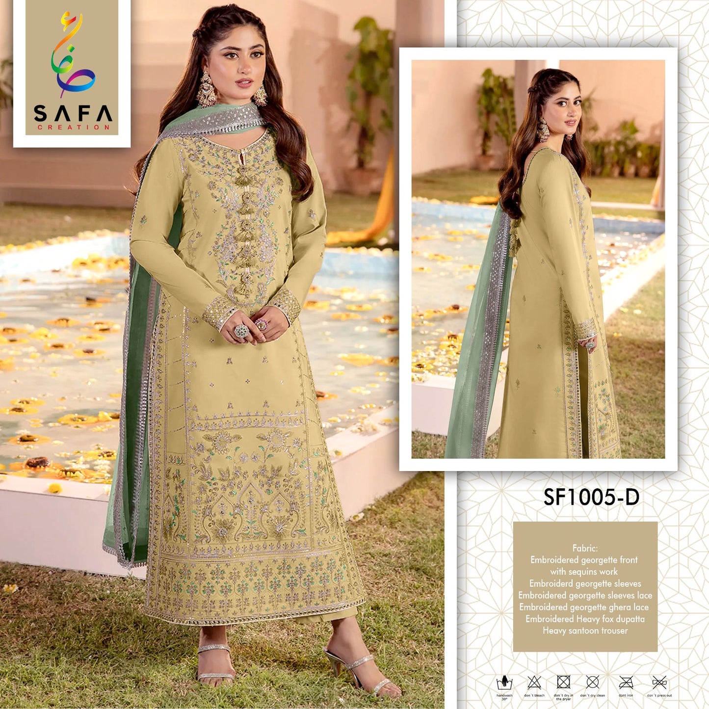 Sf-1005D Safa Creation Pakistani Salwar Suits