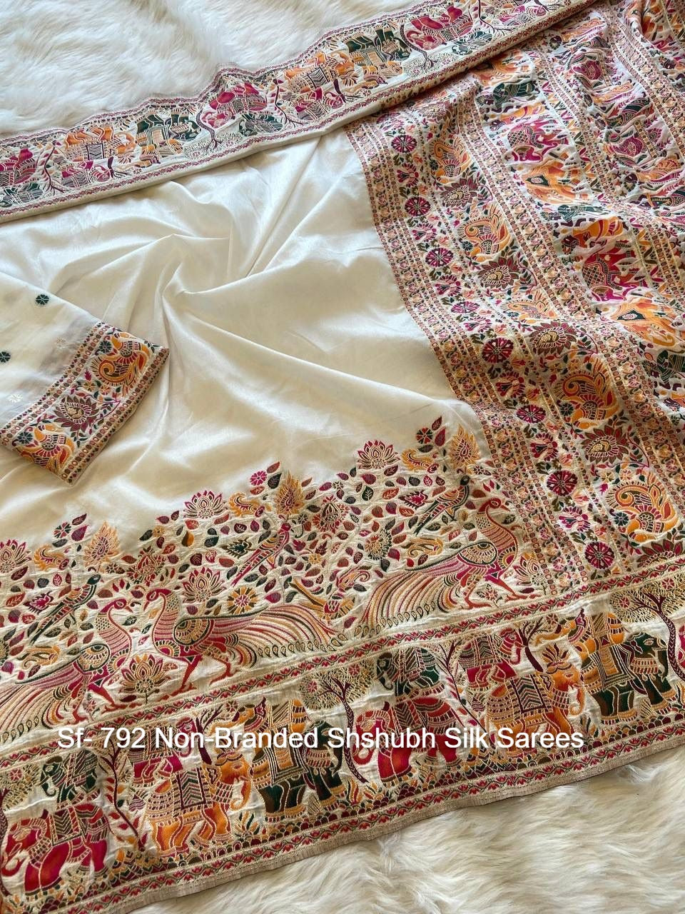 Sf- 792 Non-Branded Shshubh Silk Sarees