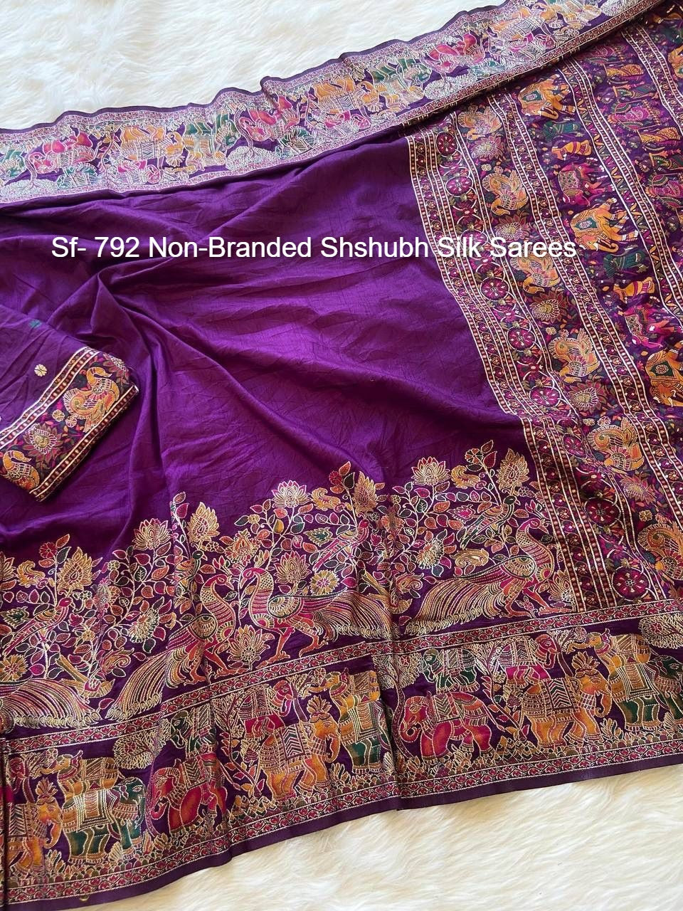 Sf- 792 Non-Branded Shshubh Silk Sarees