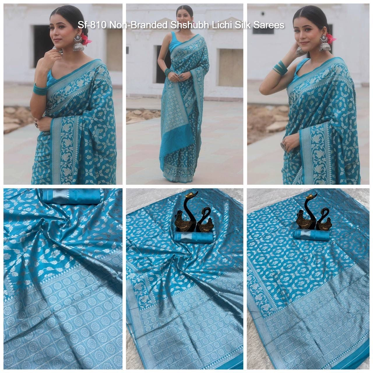 Sf-810 Non-Branded Shshubh Lichi Silk Sarees