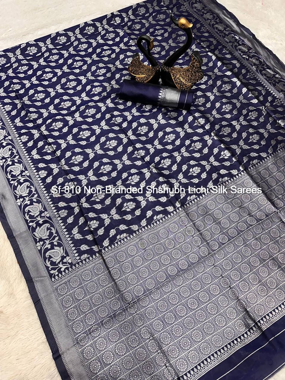 Sf-810 Non-Branded Shshubh Lichi Silk Sarees