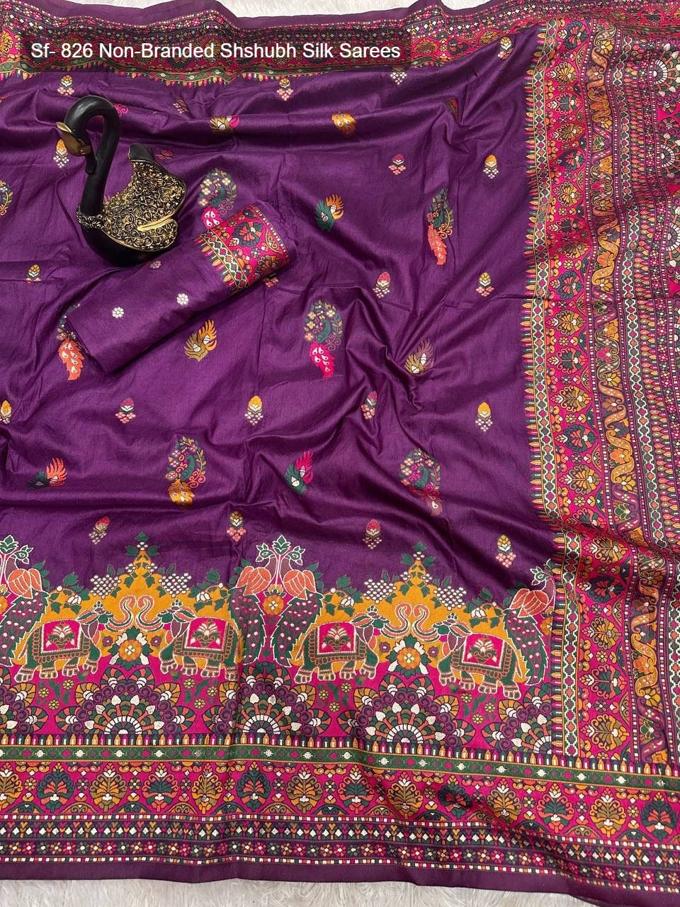 Sf- 826 Non-Branded Shshubh Silk Sarees