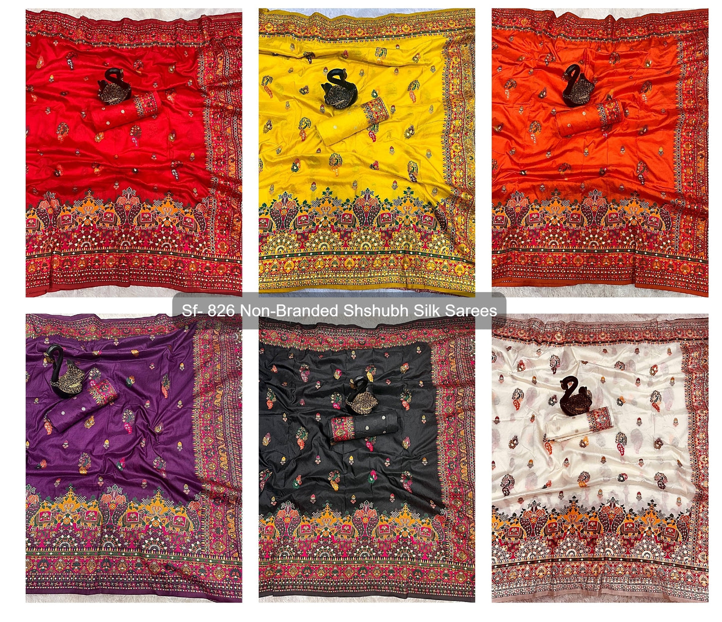 Sf- 826 Non-Branded Shshubh Silk Sarees