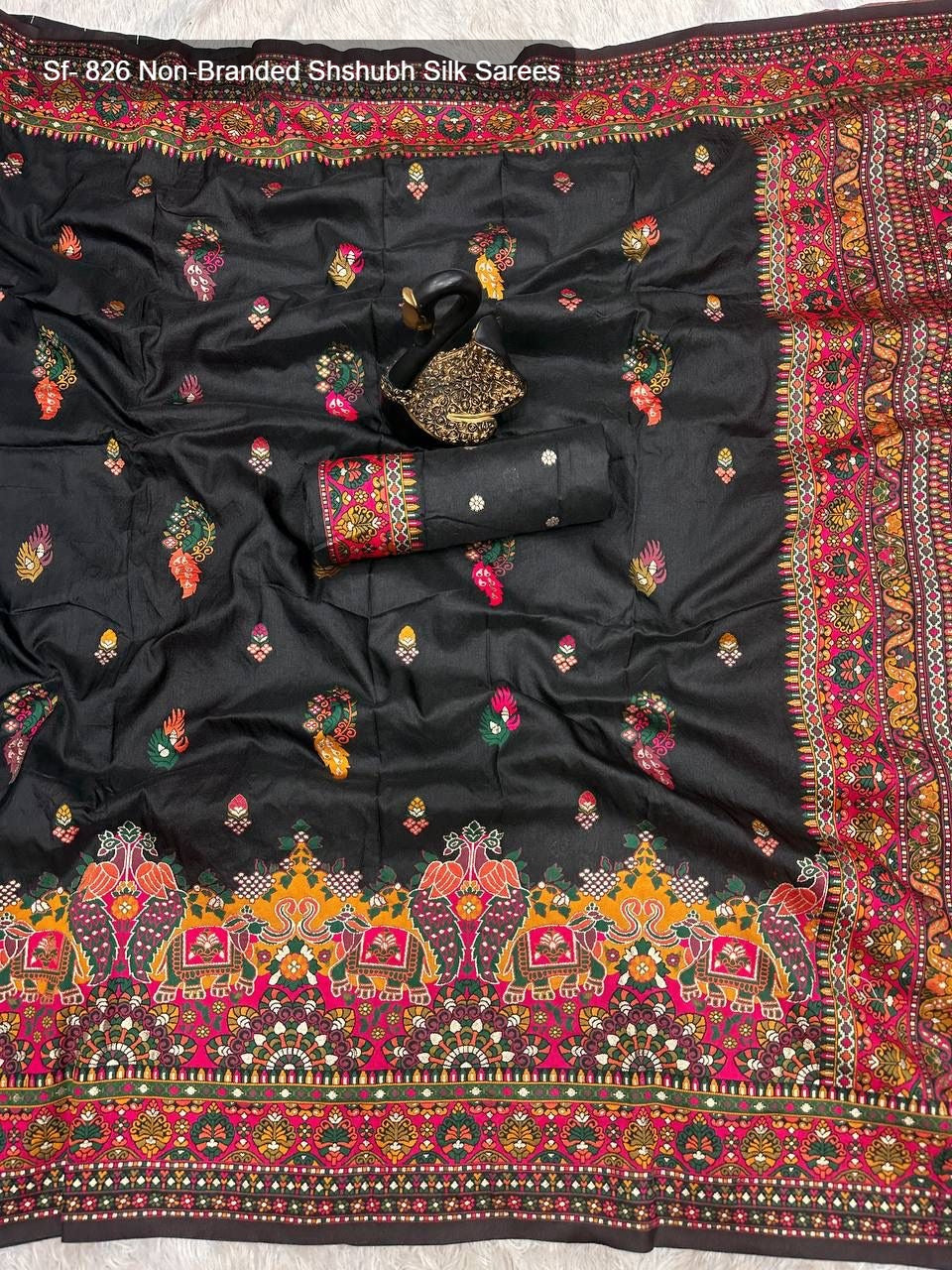 Sf- 826 Non-Branded Shshubh Silk Sarees