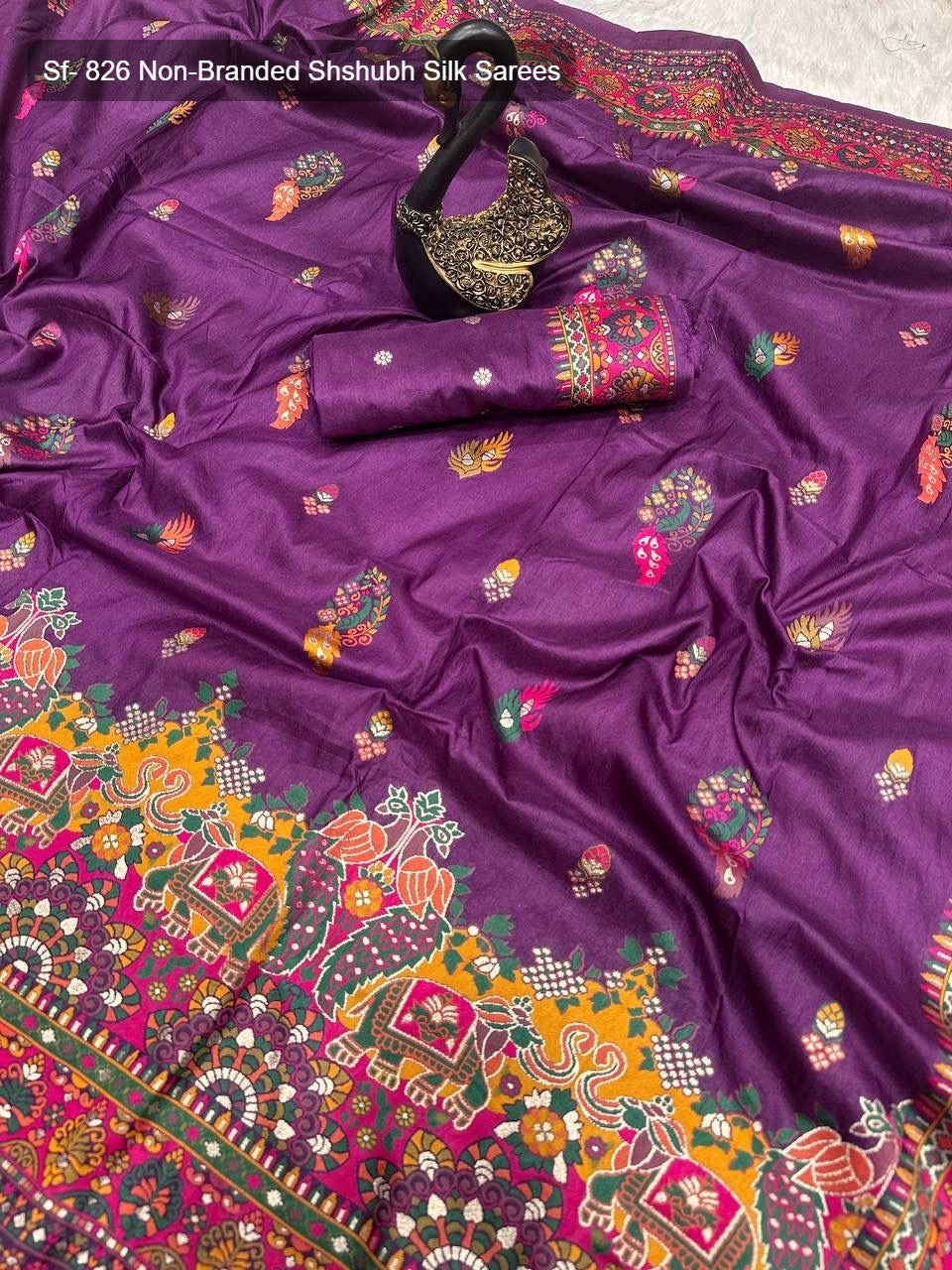 Sf- 826 Non-Branded Shshubh Silk Sarees