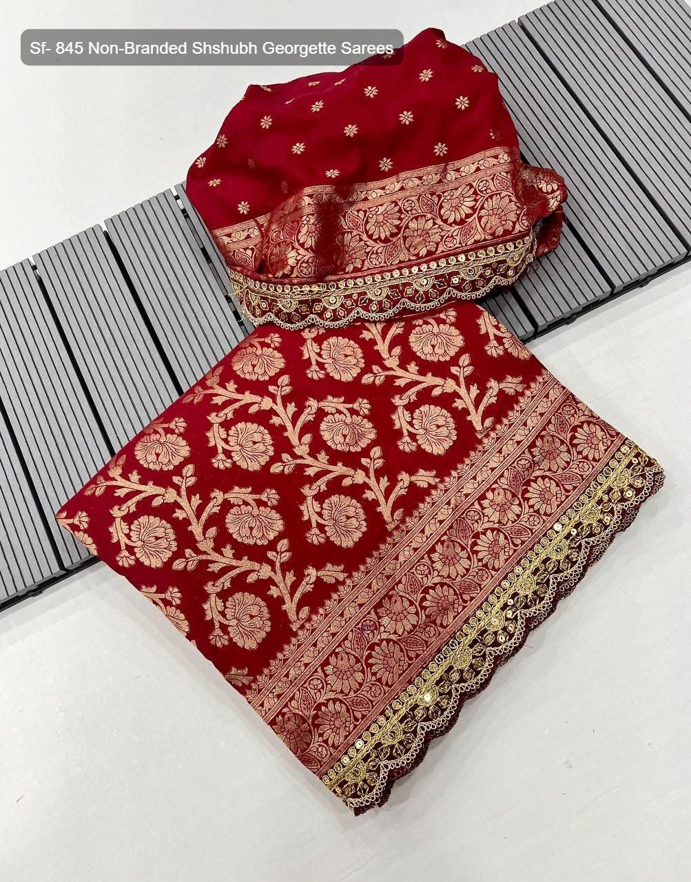 Sf- 845 Non-Branded Shshubh Georgette Sarees